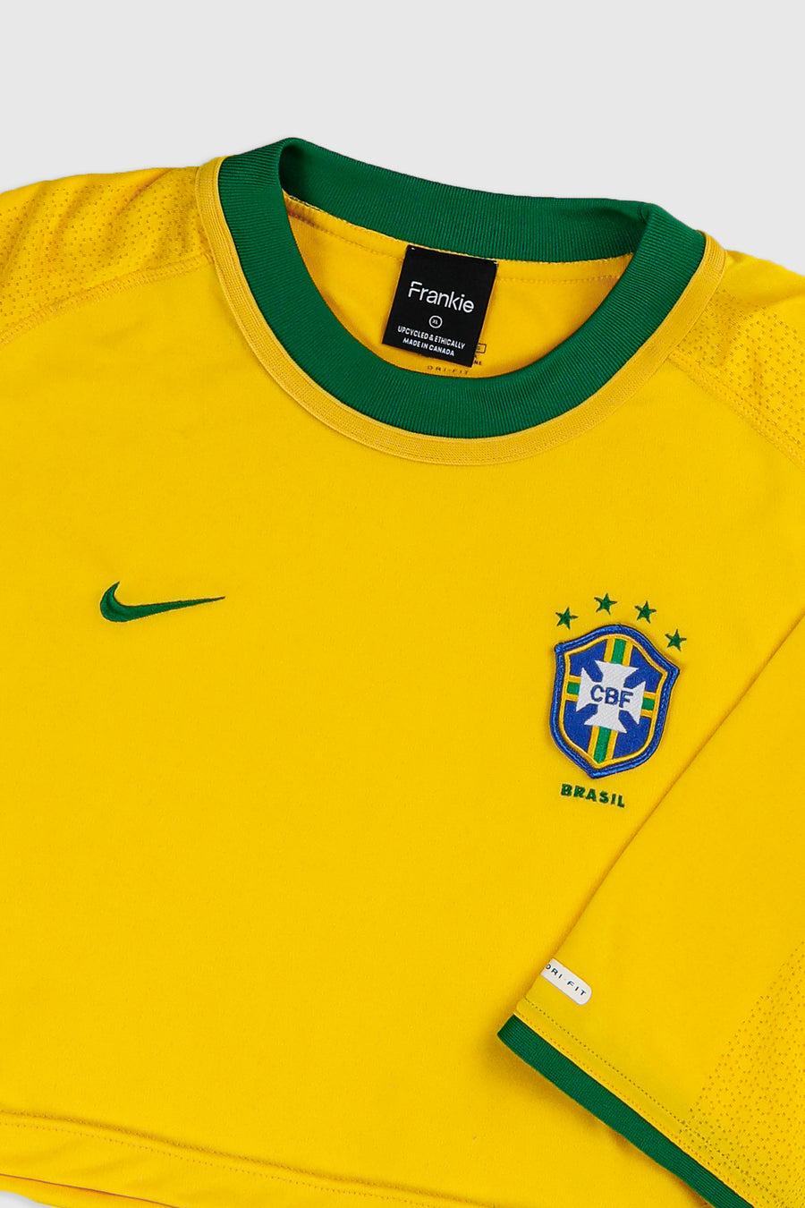 Rework Crop Brazil Soccer Jersey - XL