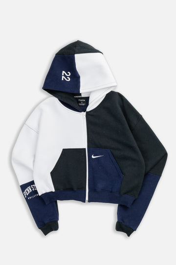 Rework Nike Penn State Crop Zip Hoodie - S