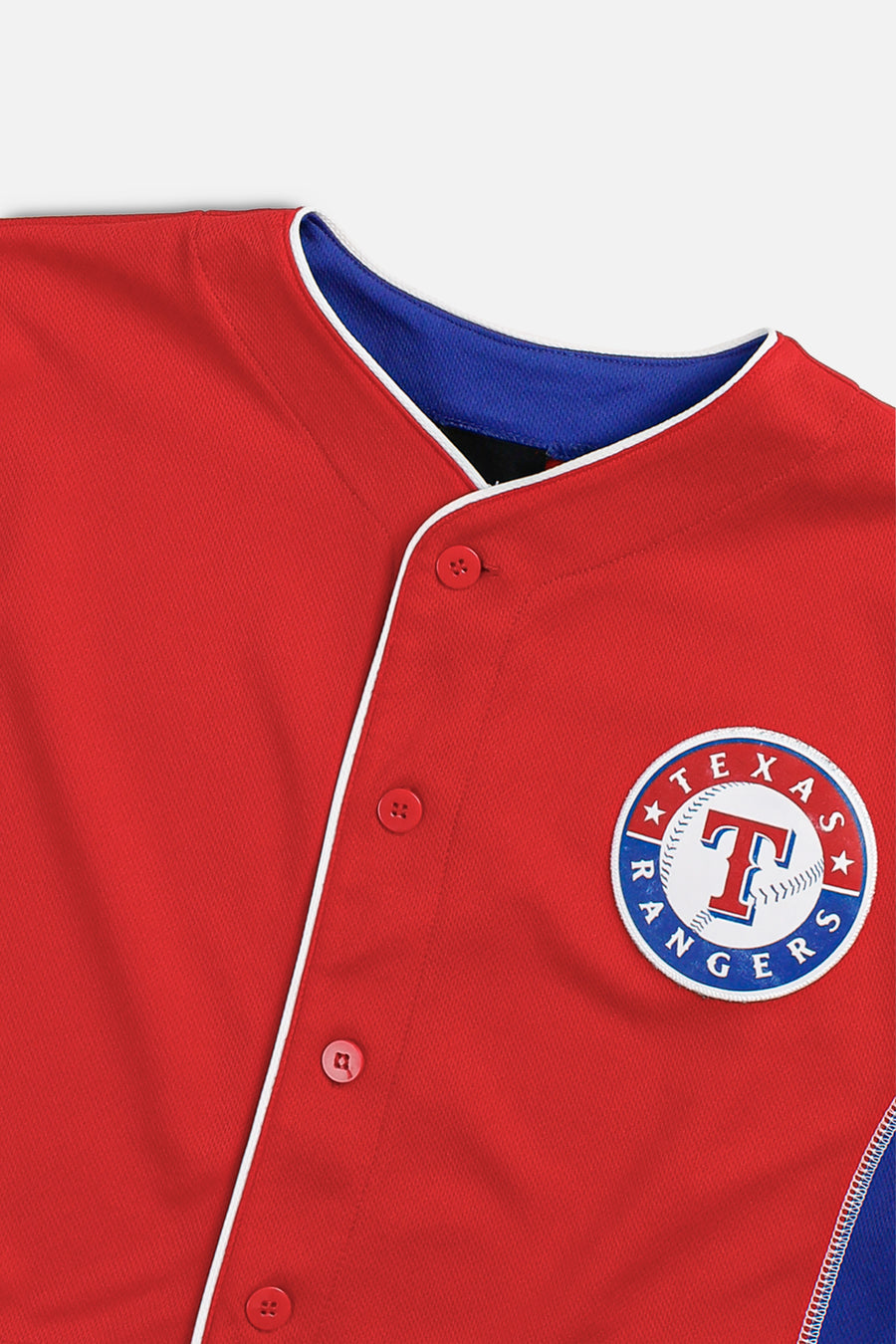 Rework Crop Texas Rangers MLB Jersey - S