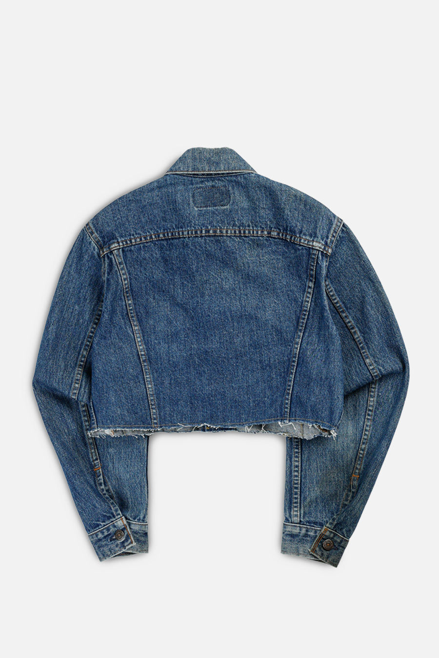 Rework Vintage Levi's USA Crop Denim Jacket - S