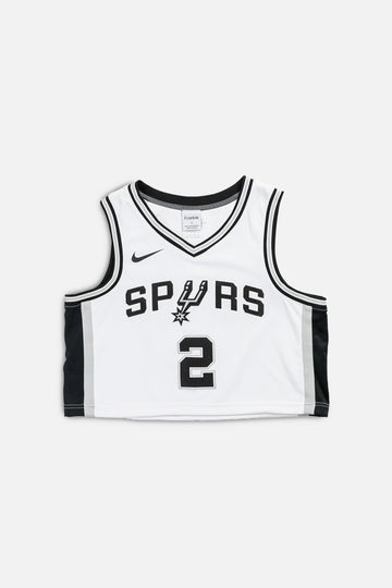 Rework San Antonio Spurs NBA Crop Jersey - L