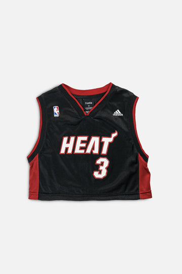 Rework Miami Heat NBA Crop Jersey - M