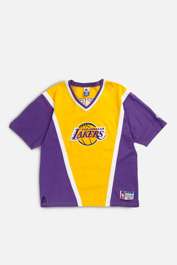 Vintage LA Lakers NBA Warmup Tee - L