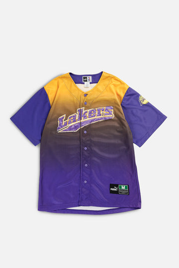 Vintage LA Lakers NBA Baseball Jersey - M