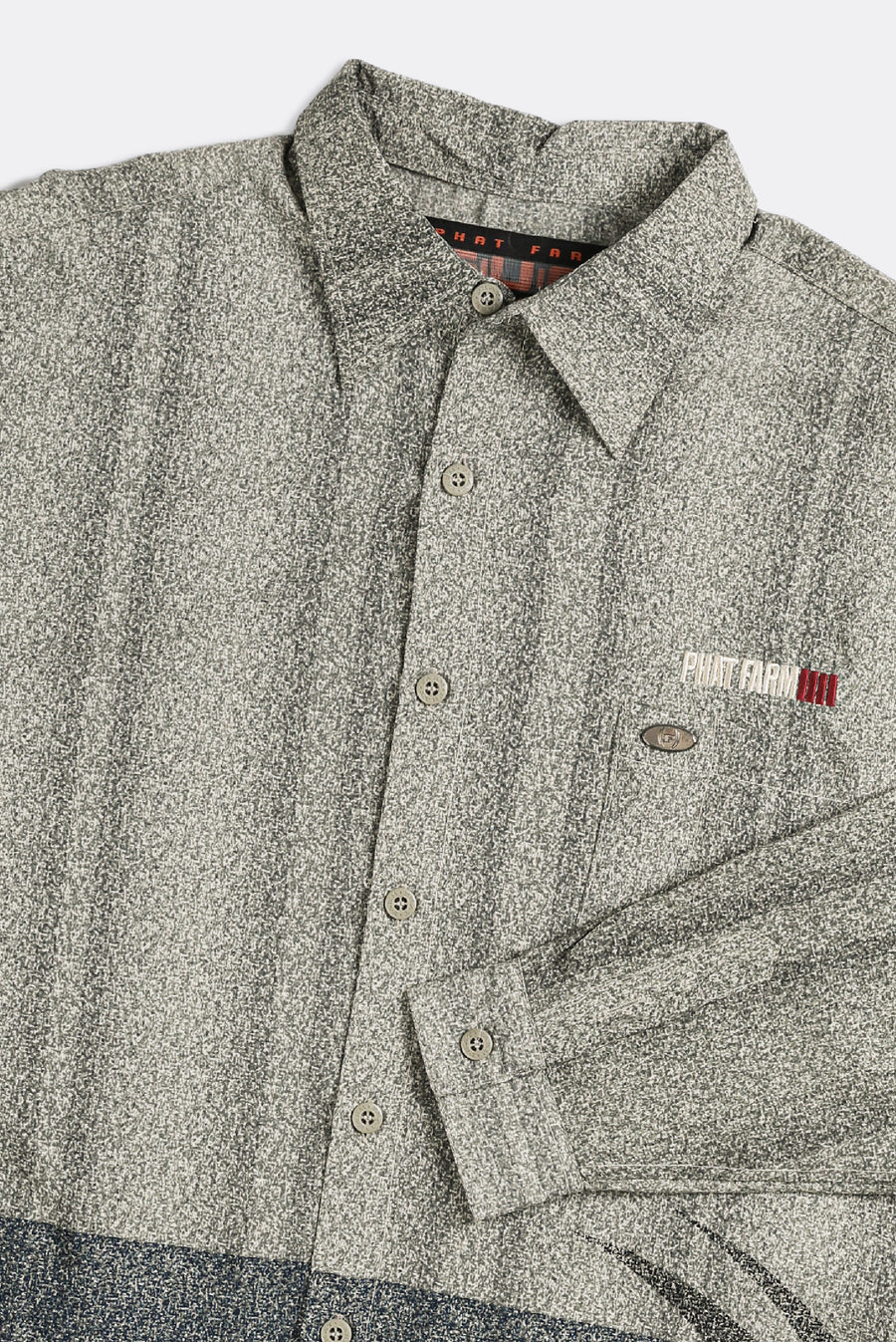 Deadstock Phat Farm Long Sleeve Collared Shirt - XL