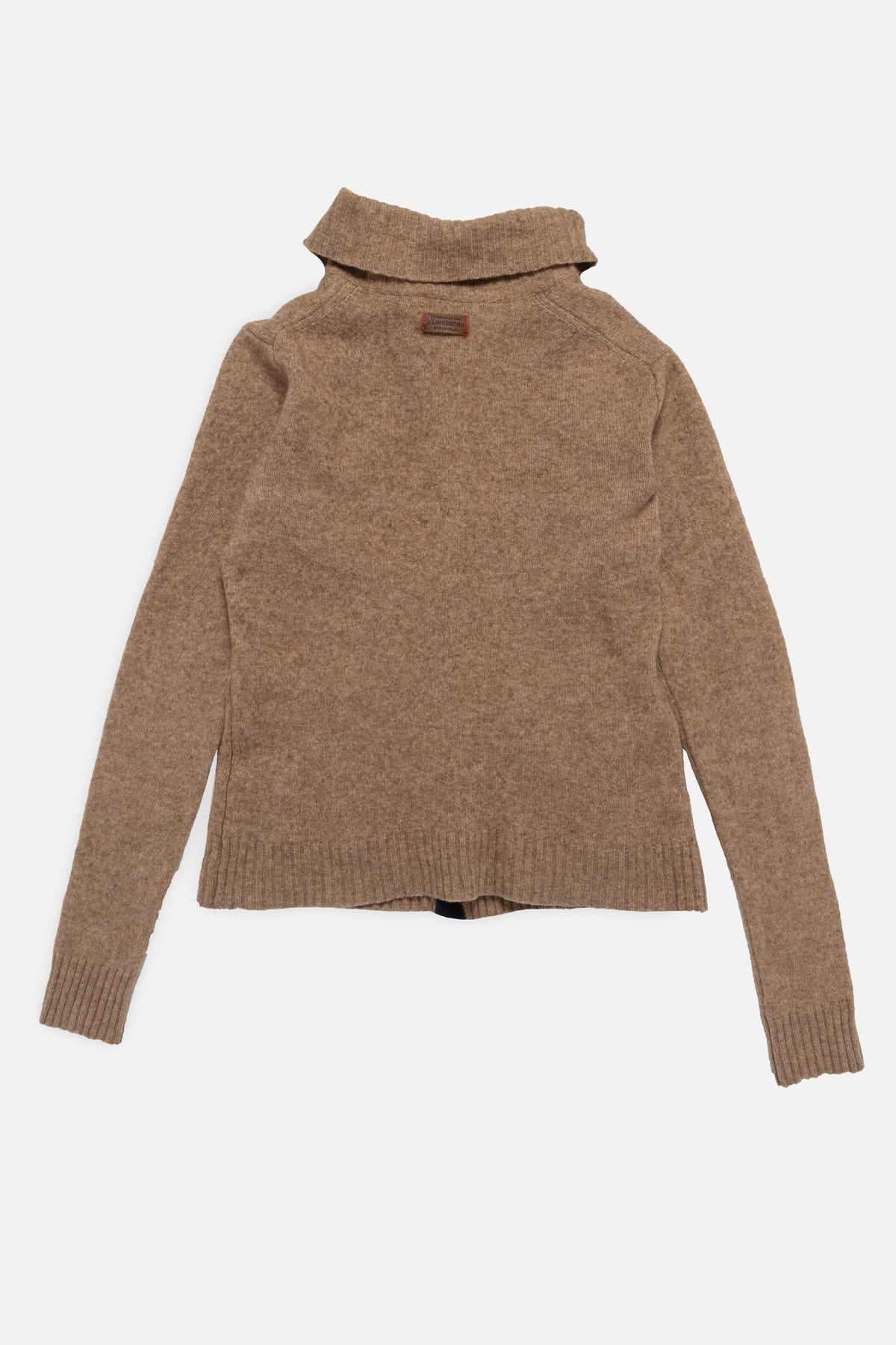 Vintage Knitted High-Neck Button Cardigan