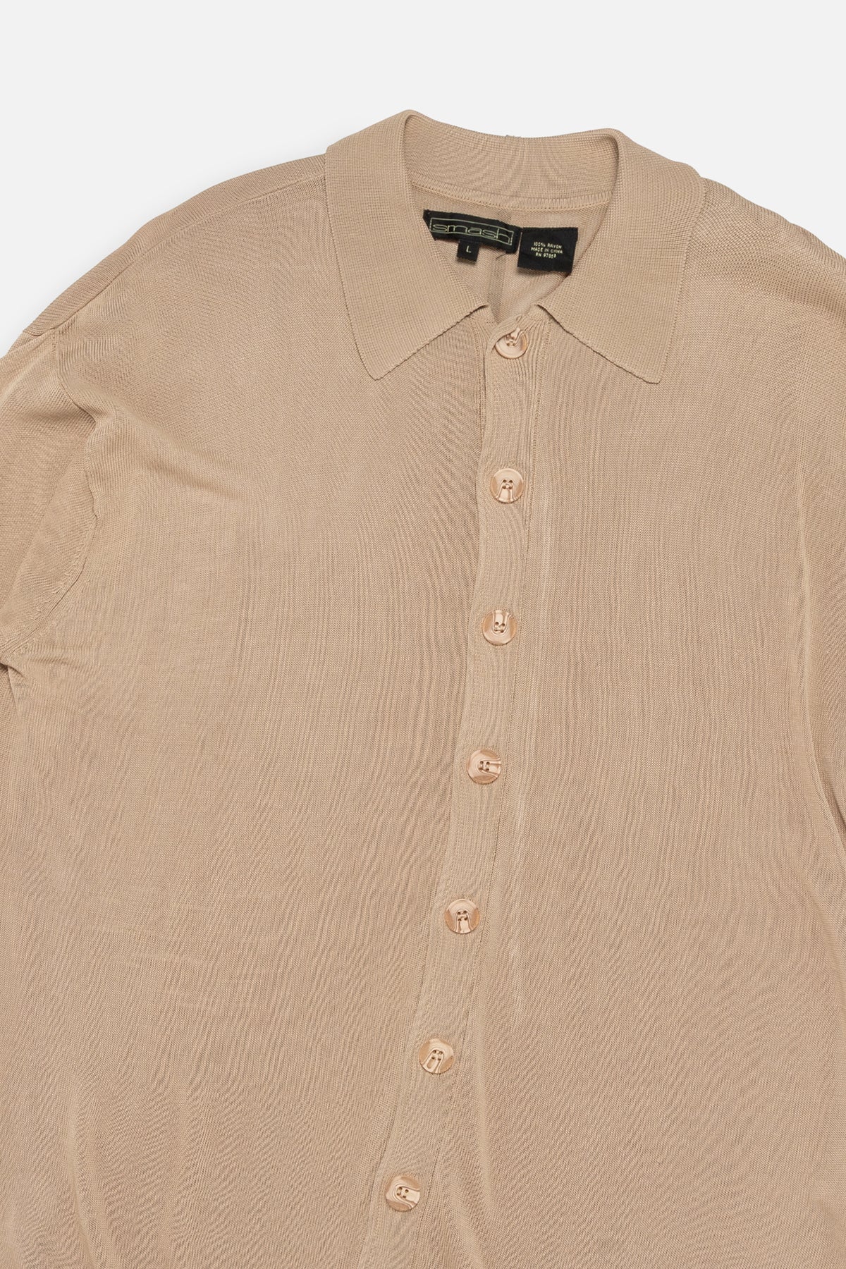Vintage Knitted Collared Shirt