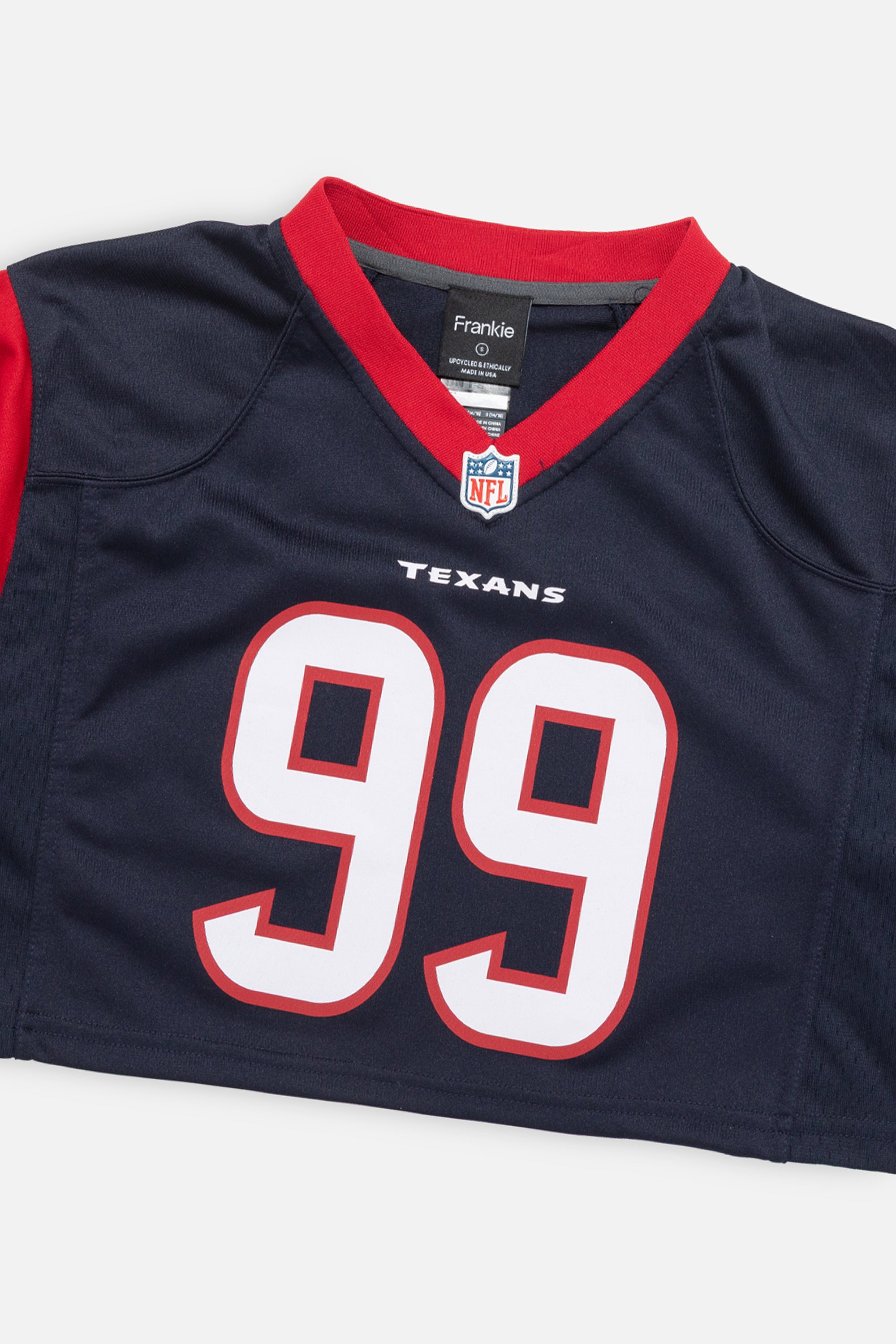 Rework Houston Texans Crop Jersey