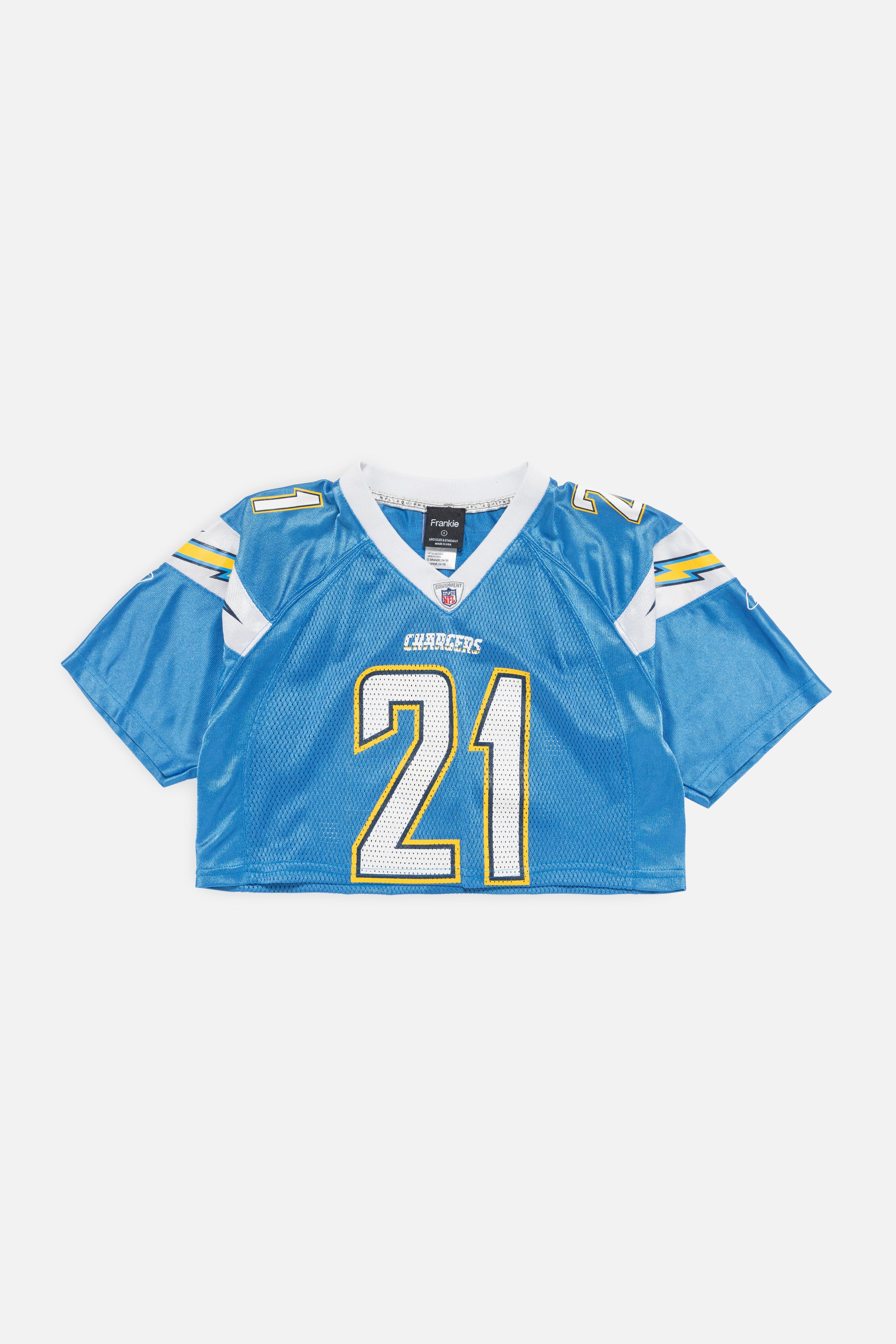 Rework San Diego Chargers Crop Jersey