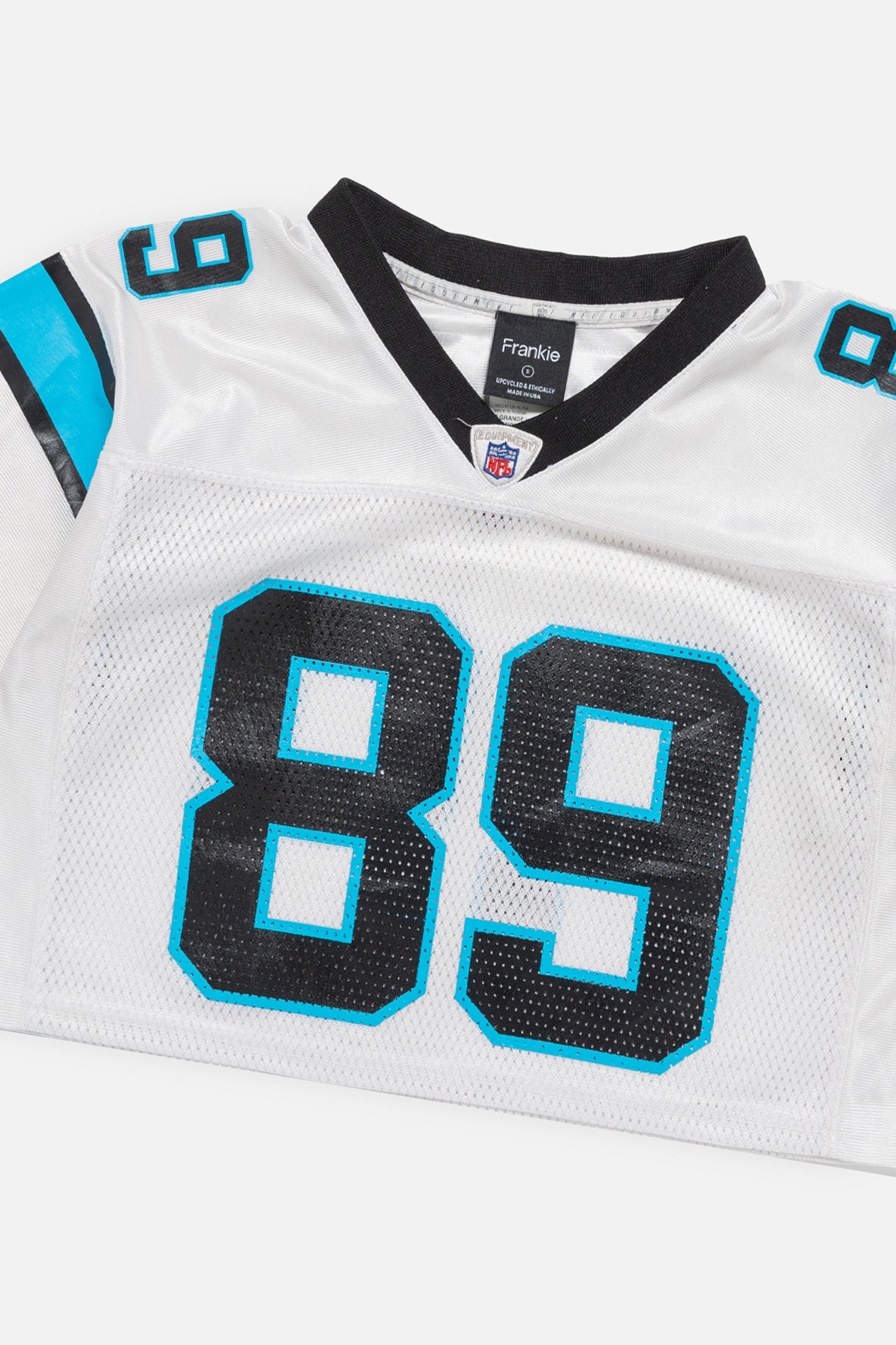 Rework Carolina Panthers Crop Jersey