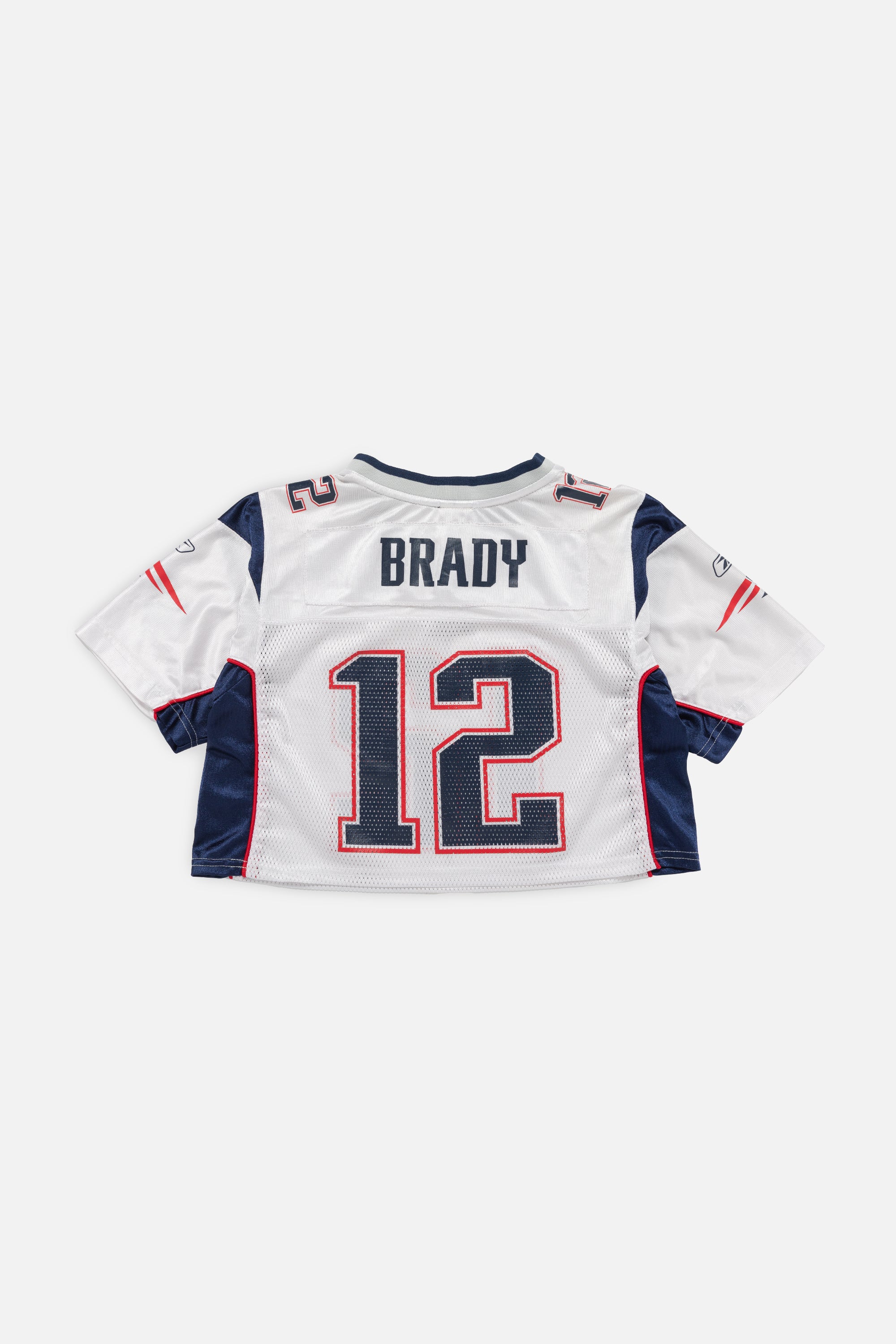 Rework New England Patriots Crop Jersey
