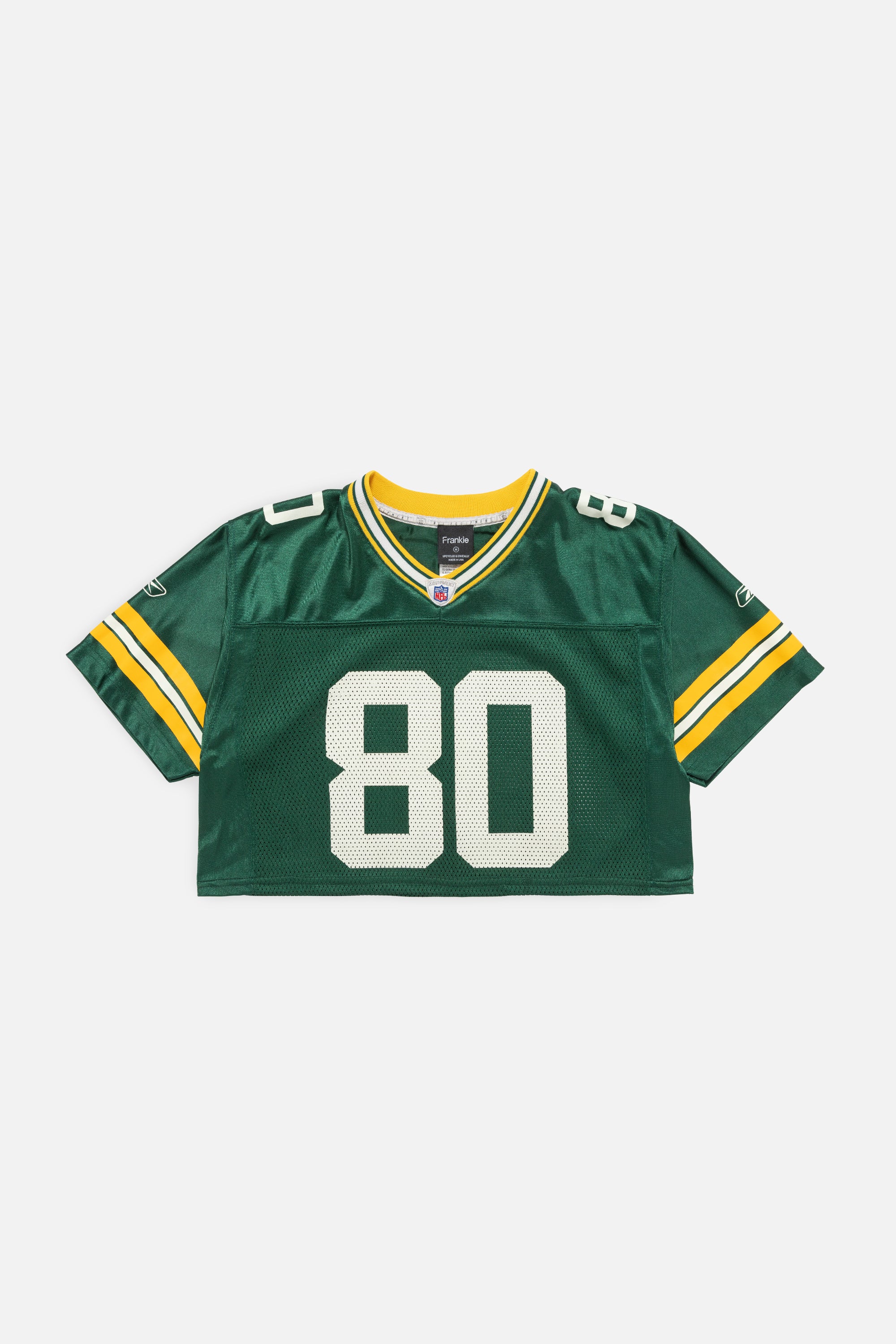 Rework Green Bay Packers Crop Jersey