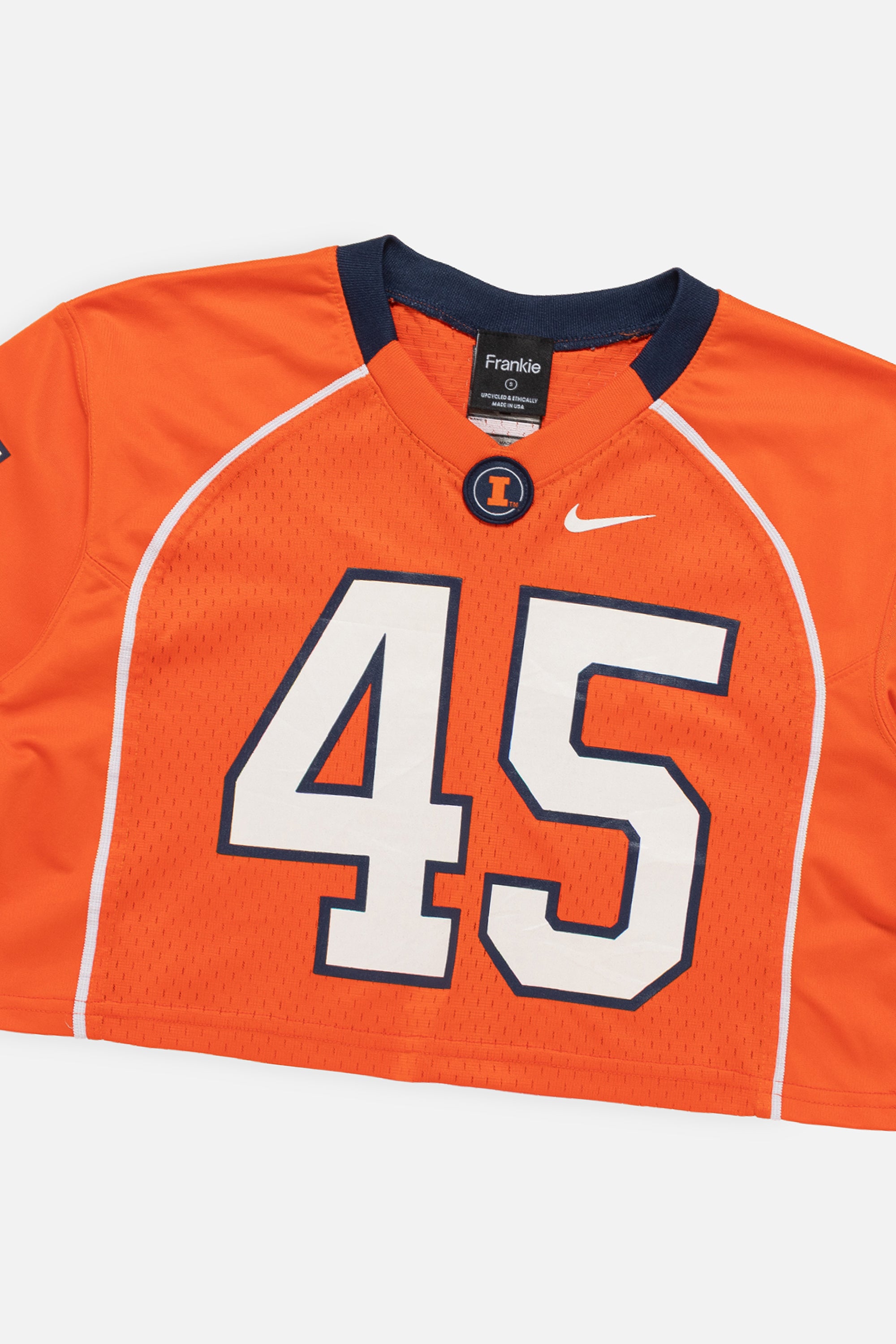 Rework Illinois Fighting Illini Crop Jersey