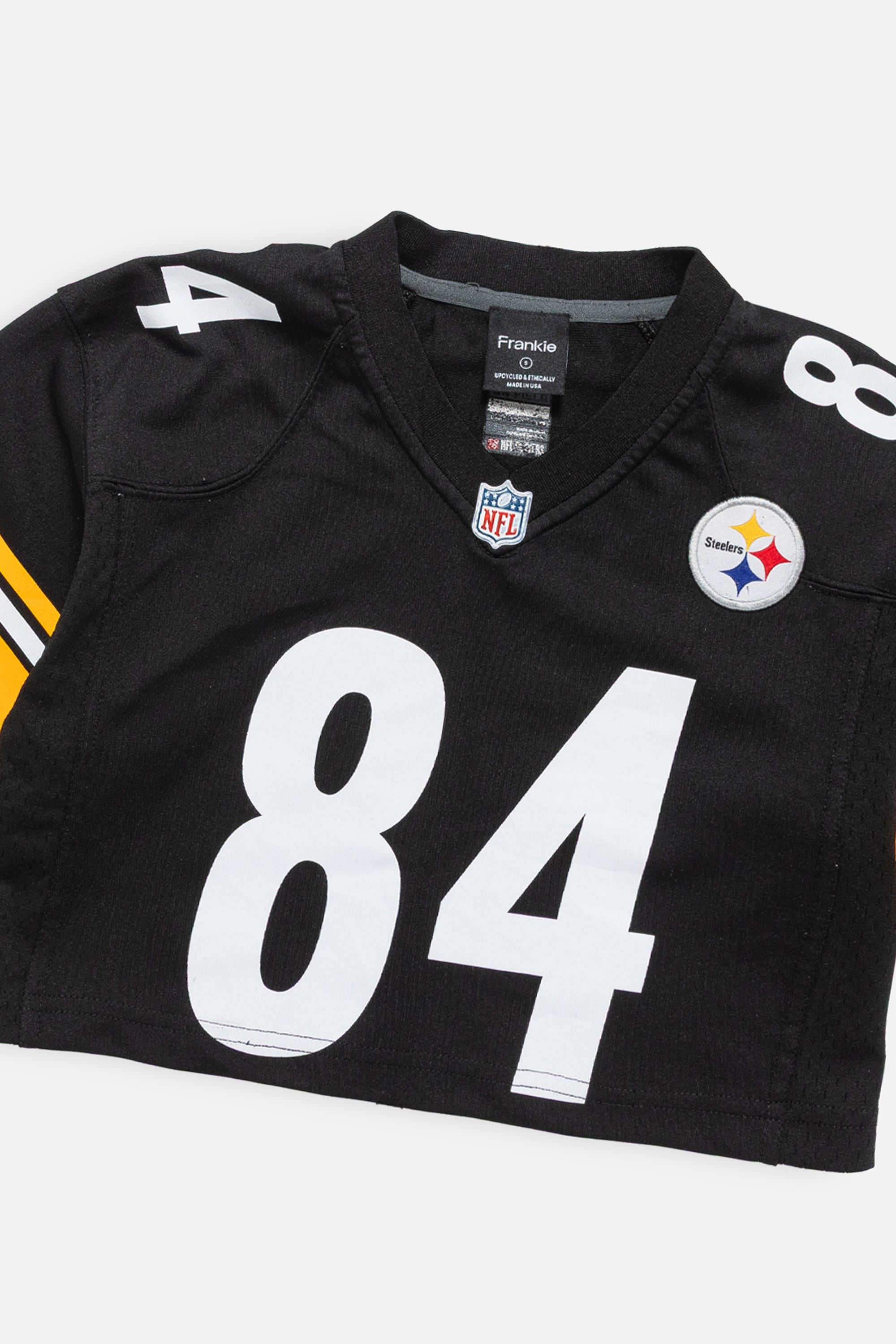 Rework Pittsburgh Steelers Crop Jersey-NFL-Frankie Collective-Rework-Vintage-Streetwear