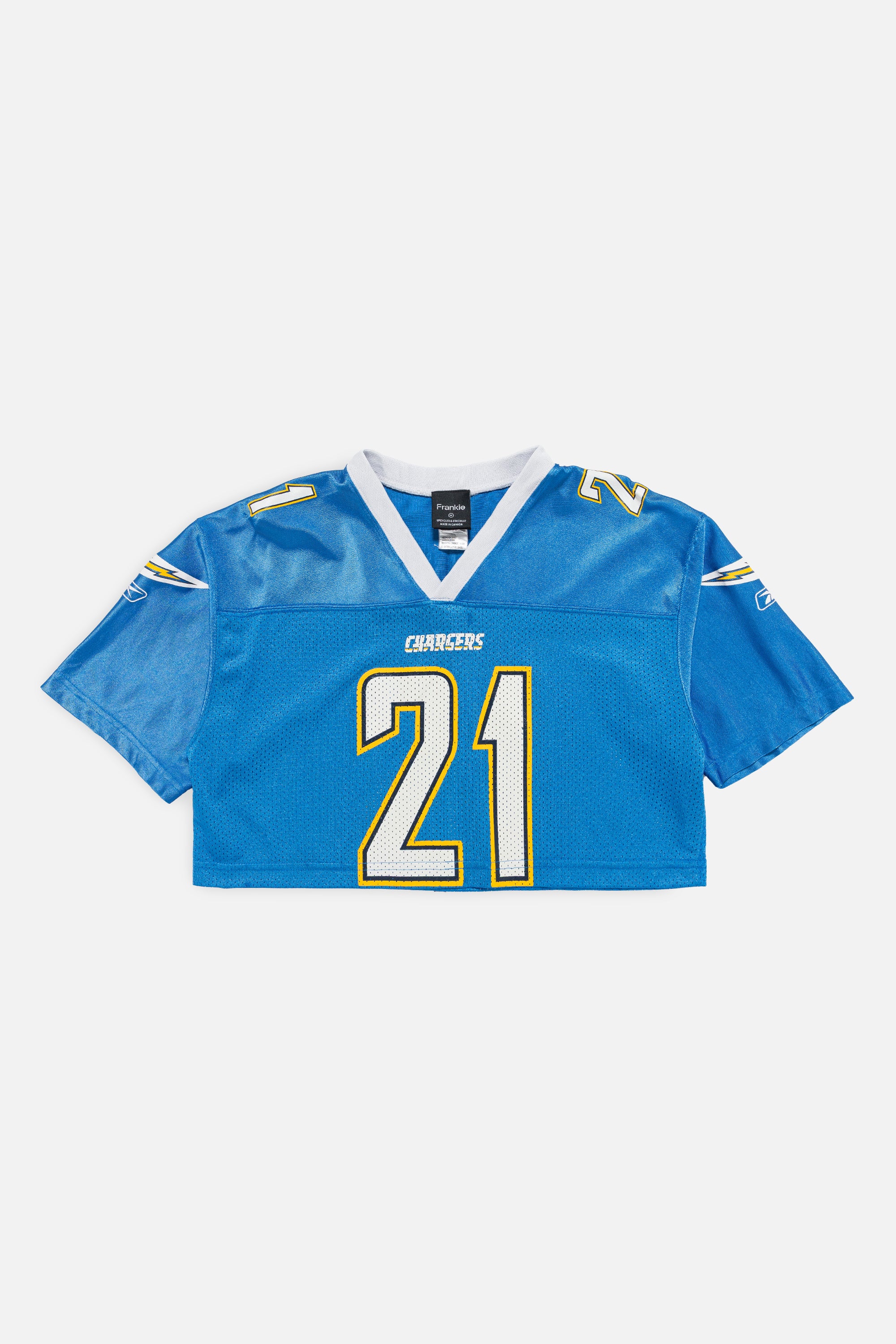 Rework San Diego Chargers Crop Jersey