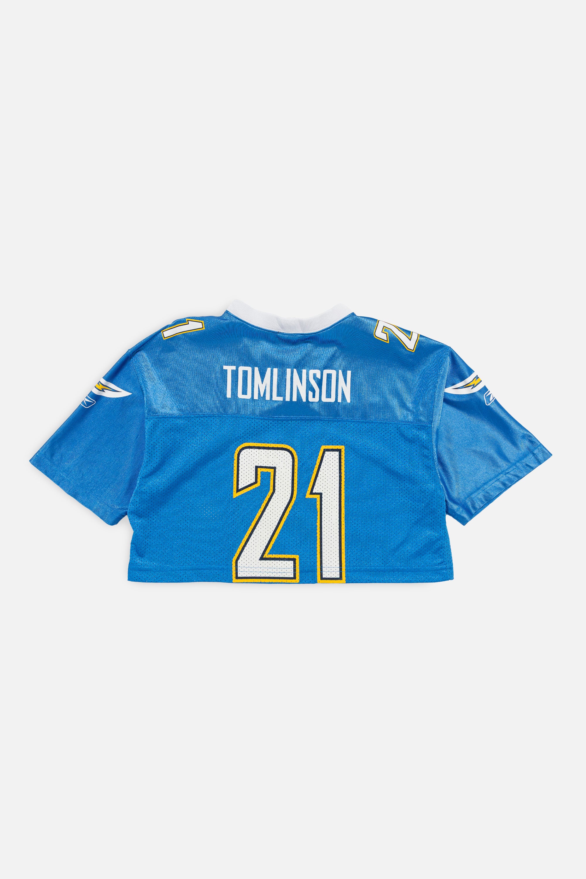 Rework San Diego Chargers Crop Jersey