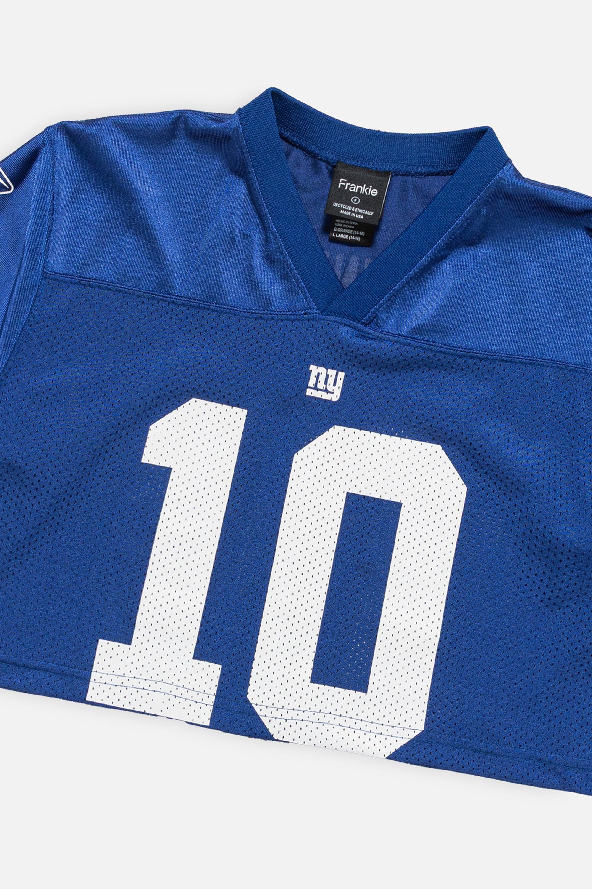 Rework New York Giants Crop Jersey-NFL-Frankie Collective-Rework-Vintage-Streetwear