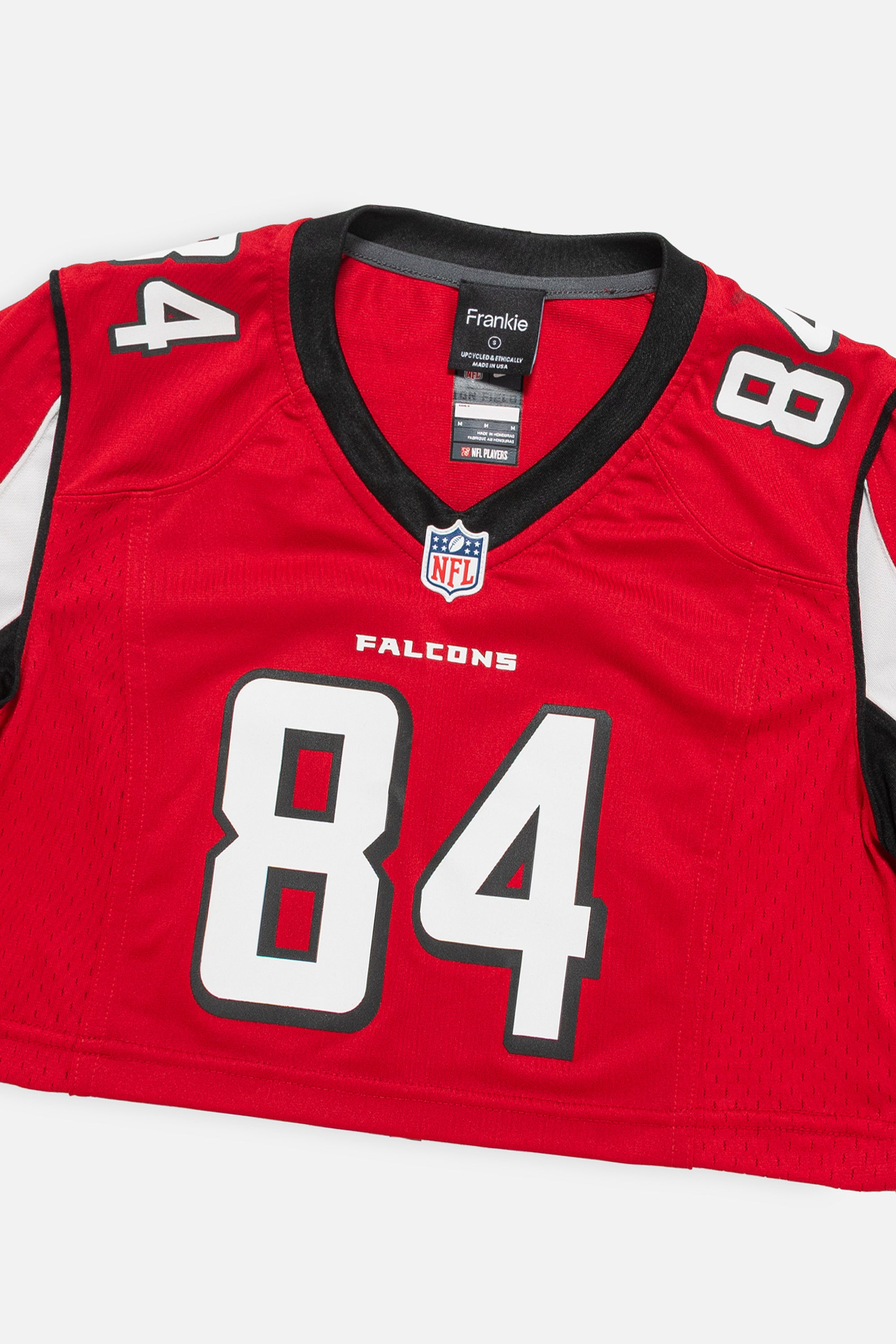 Rework Atlanta Falcons Crop Jersey-NFL-Frankie Collective-Rework-Vintage-Streetwear