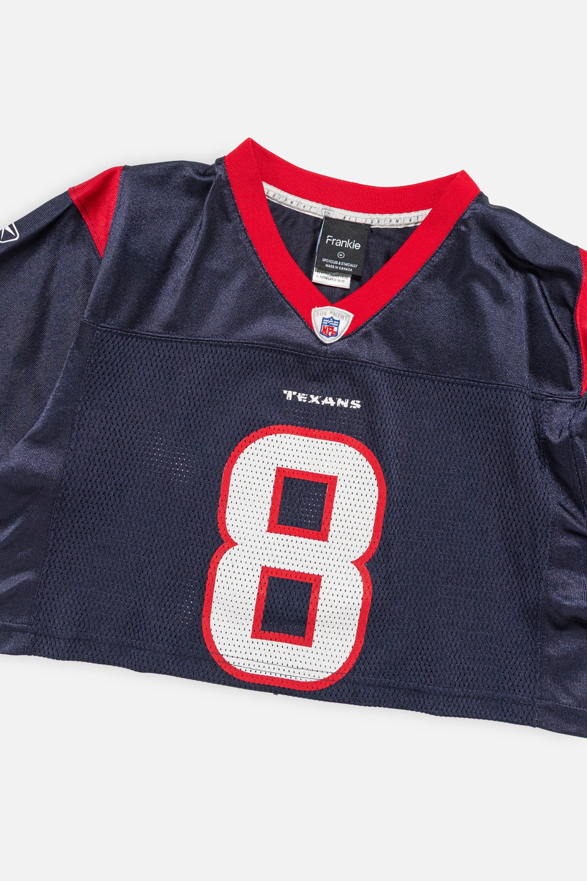 Rework Houston Texans Crop Jersey-NFL-Frankie Collective-Rework-Vintage-Streetwear