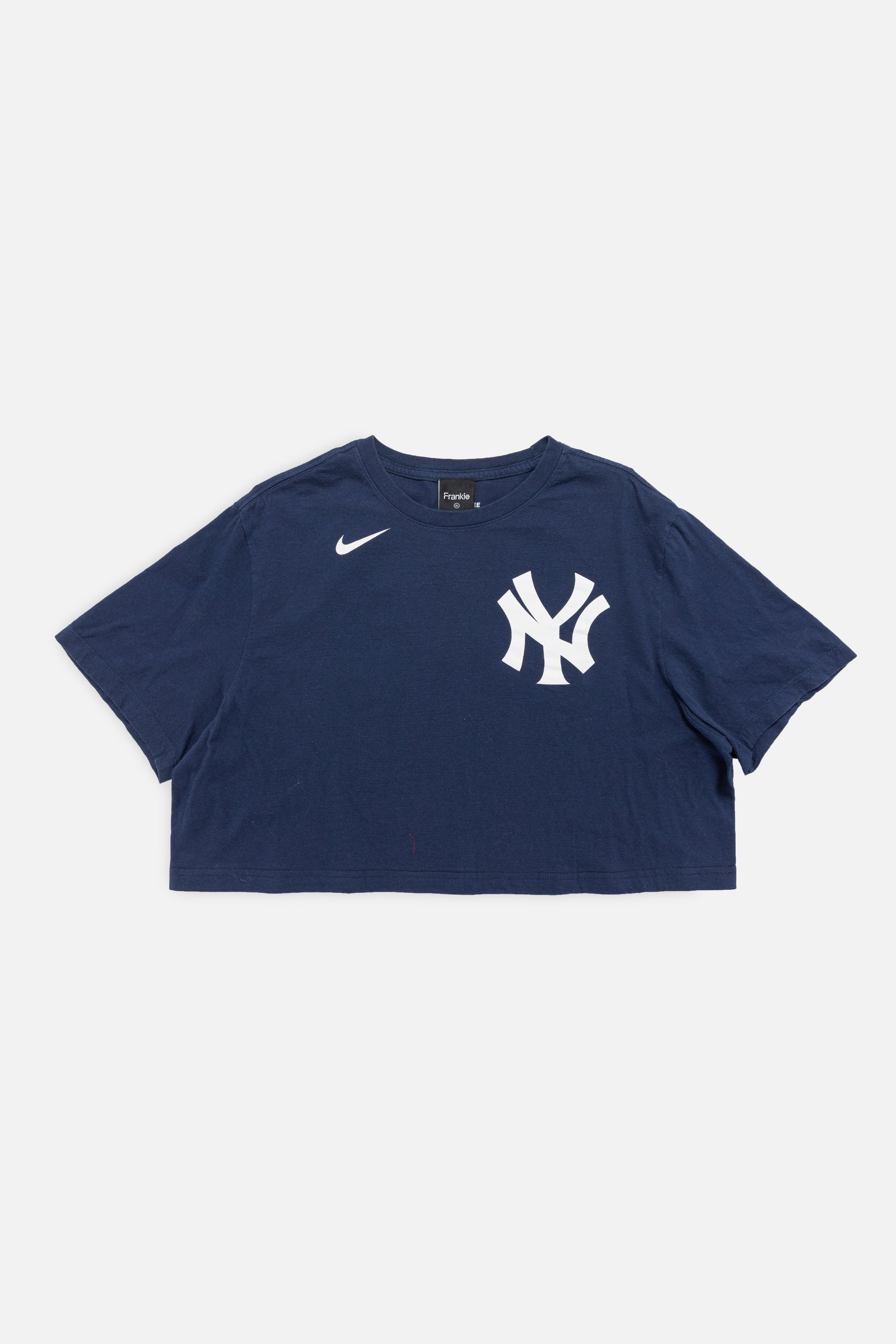 Rework New York Yankees Crop Tee-MLB-Frankie Collective-Rework-Vintage-Streetwear