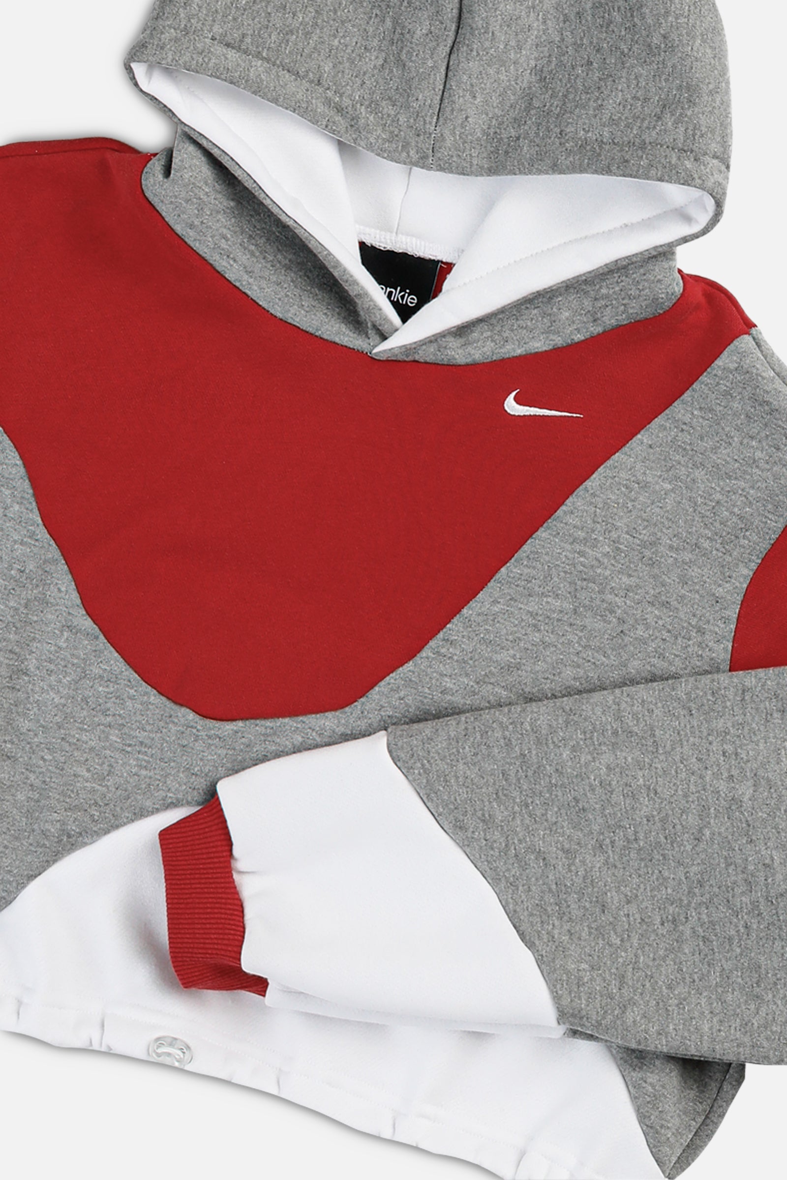 Rework Nike Wave Crop Sweatshirt - XS-SWEATERS-Nike-XS-Frankie Collective Rare Vintage Streetwear Reworks