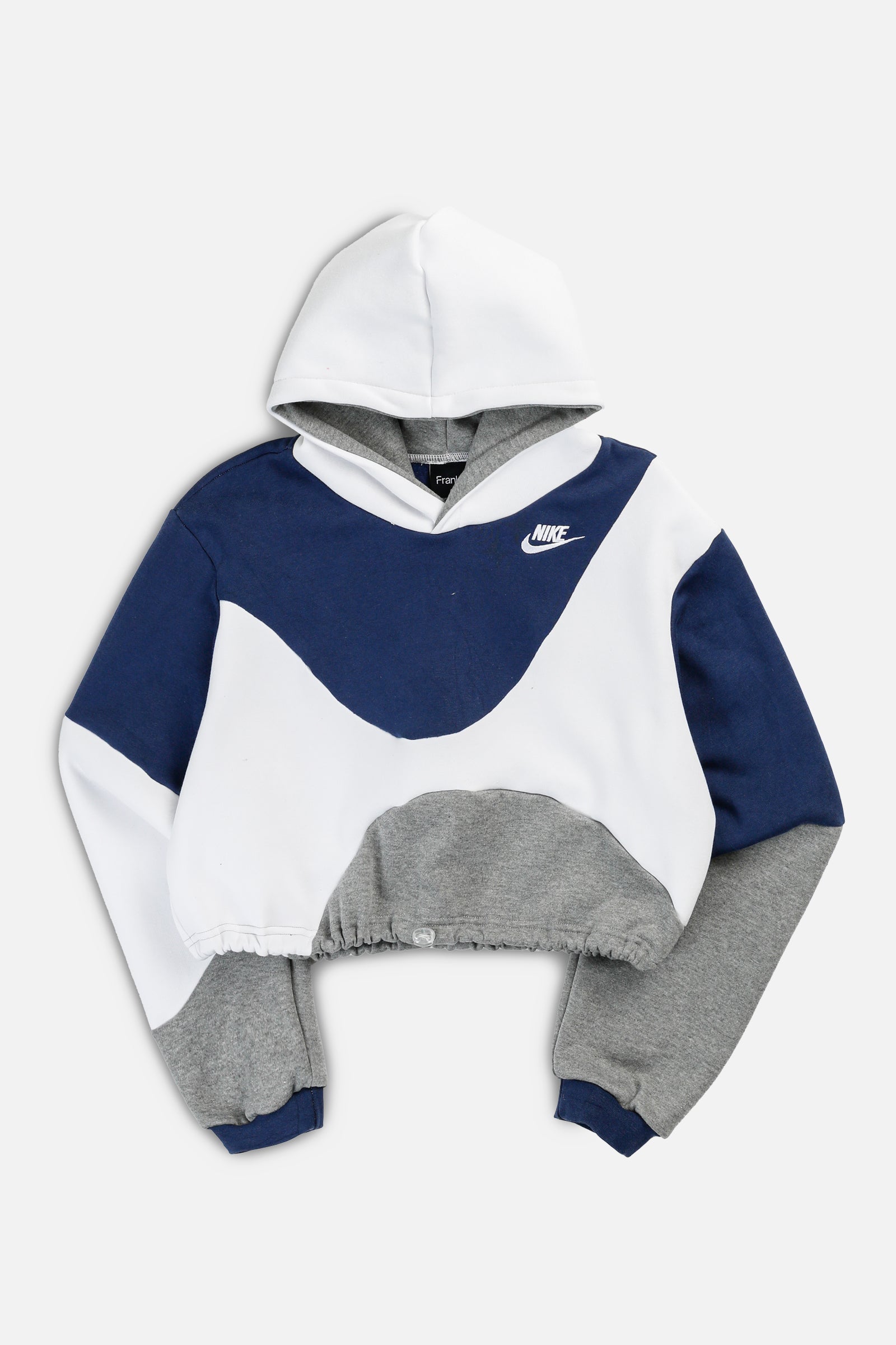 Rework Nike Wave Crop Sweatshirt - XS-SWEATERS-Nike-XS-Frankie Collective Rare Vintage Streetwear Reworks