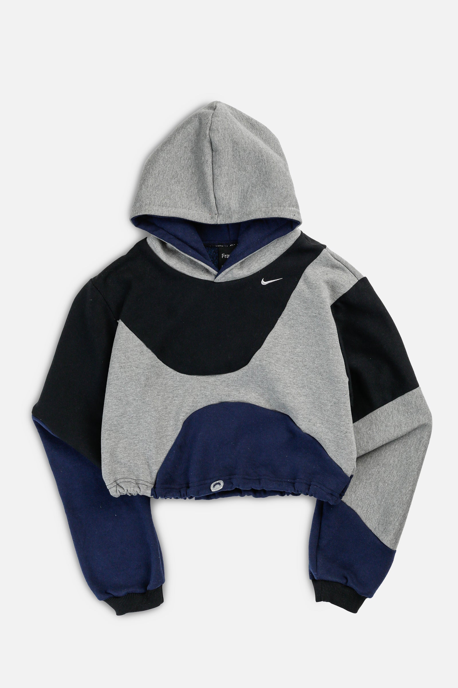 Rework Nike Wave Crop Sweatshirt - XS-SWEATERS-Nike-XS-Frankie Collective Rare Vintage Streetwear Reworks
