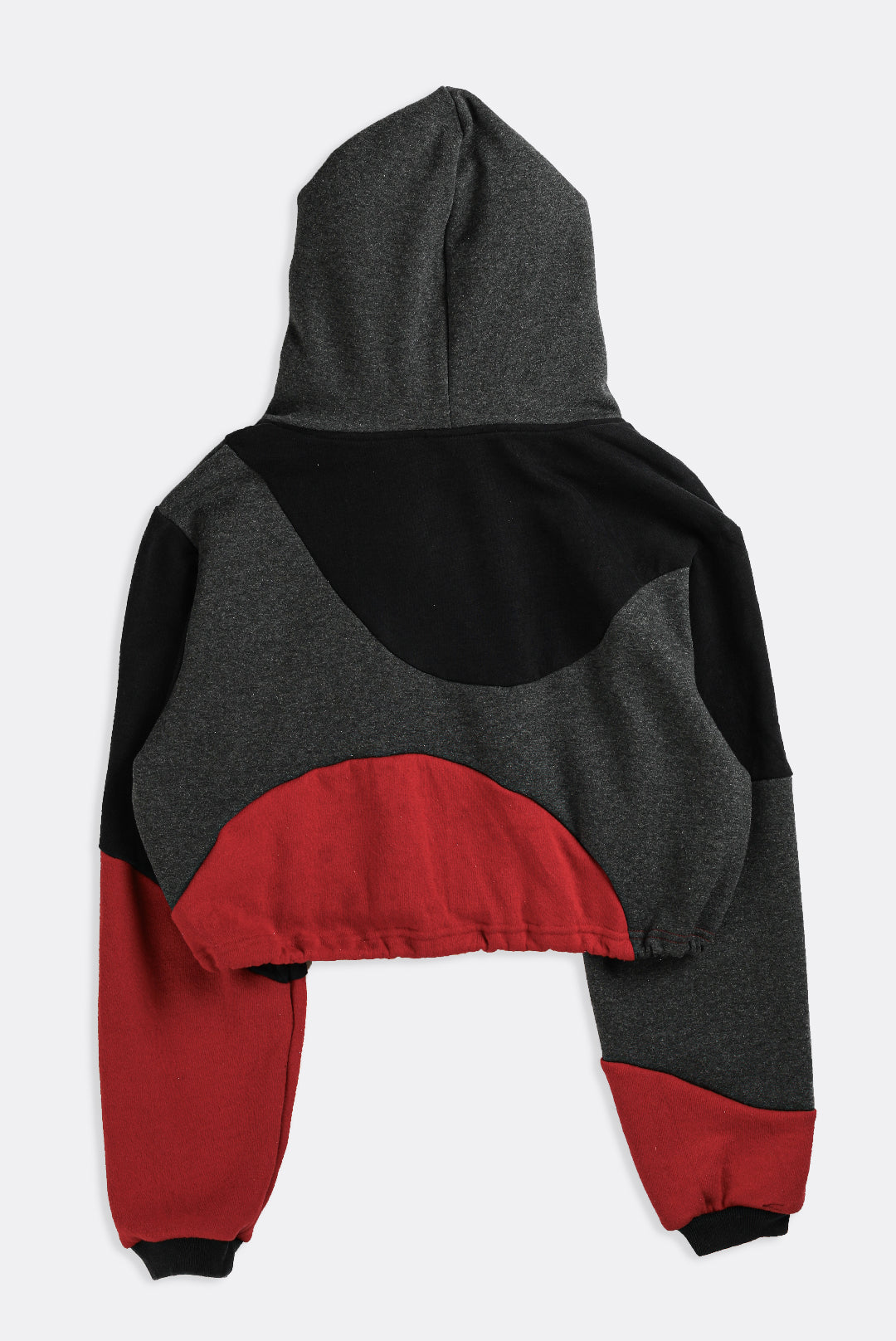 Rework Wave Crop Sweatshirt - S-SWEATERS-vendor-unknown-Frankie Collective Rare Vintage Streetwear Reworks