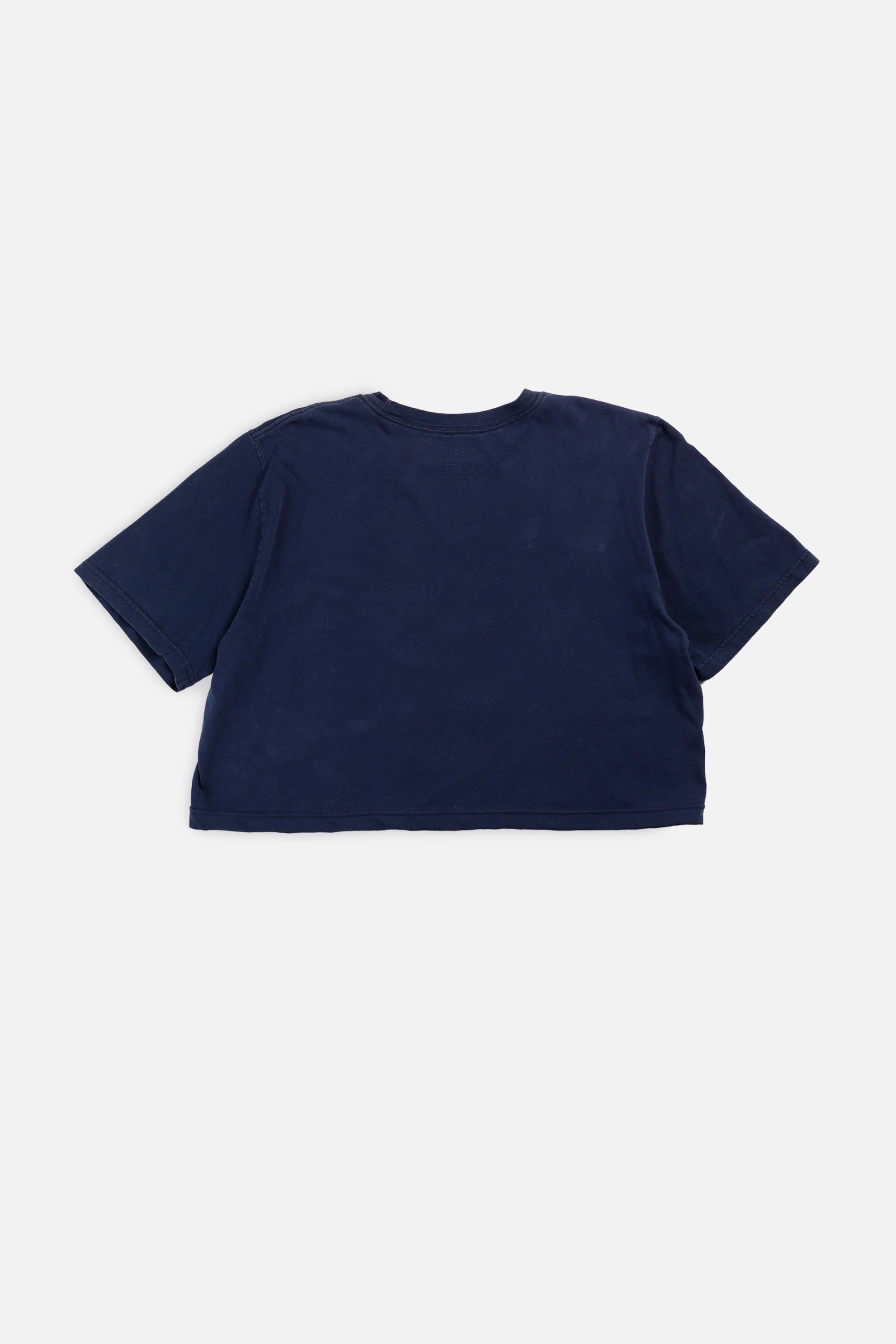 Rework Boston Red Sox MLB Crop Tee - XL-TOPS-MLB-XL-Frankie Collective Rare Vintage Streetwear Reworks