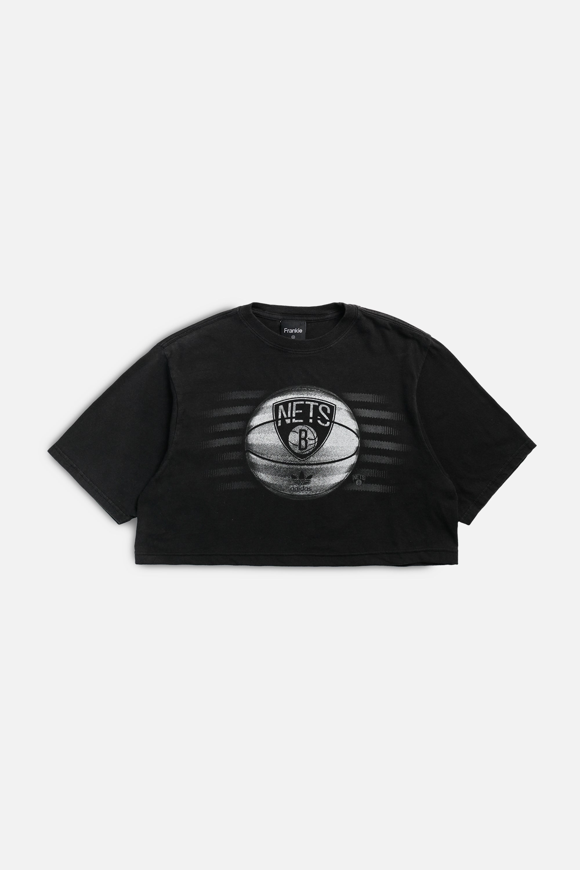 Rework Brooklynn Nets NBA Crop Jersey - M-JERSEYS-NBA-M-Frankie Collective Rare Vintage Streetwear Reworks