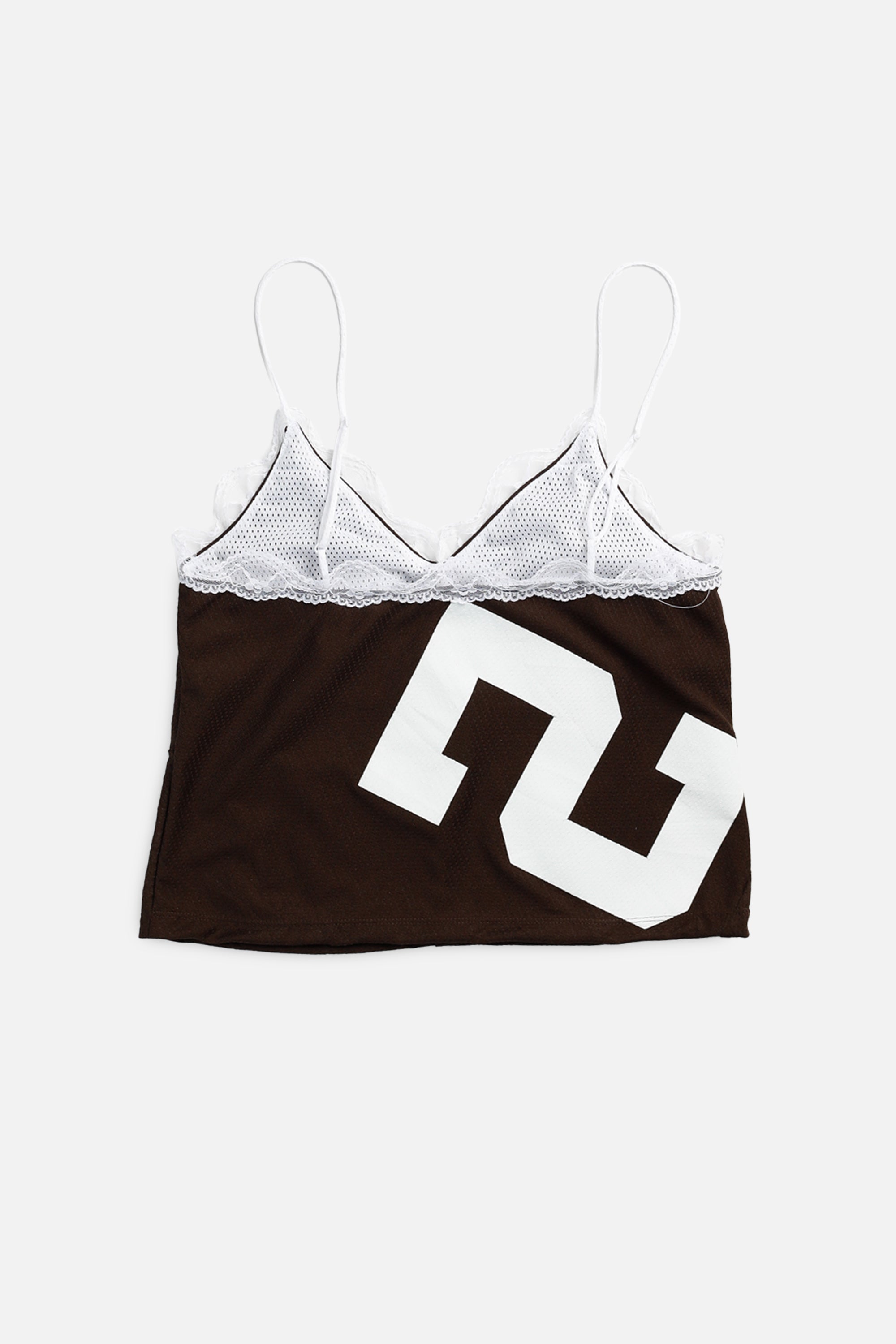 Rework NFL Lace Tank - M-TOPS-NFL-M-Frankie Collective Rare Vintage Streetwear Reworks