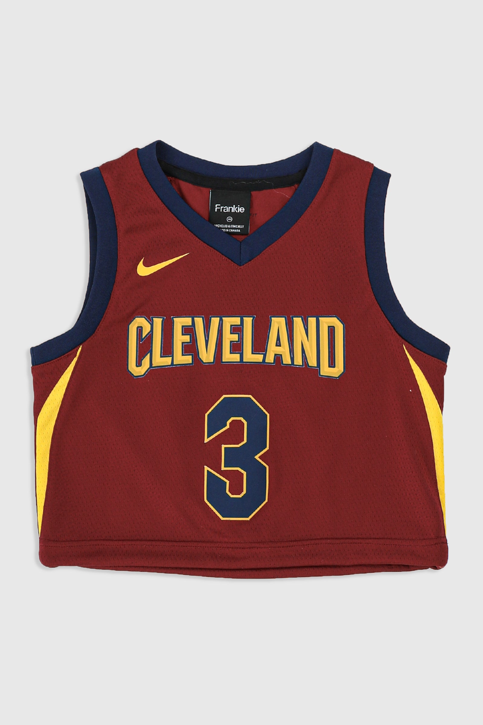 Rework Cavaliers Crop Jersey - XS-JERSEYS-NBA-Frankie Collective Rare Vintage Streetwear Reworks