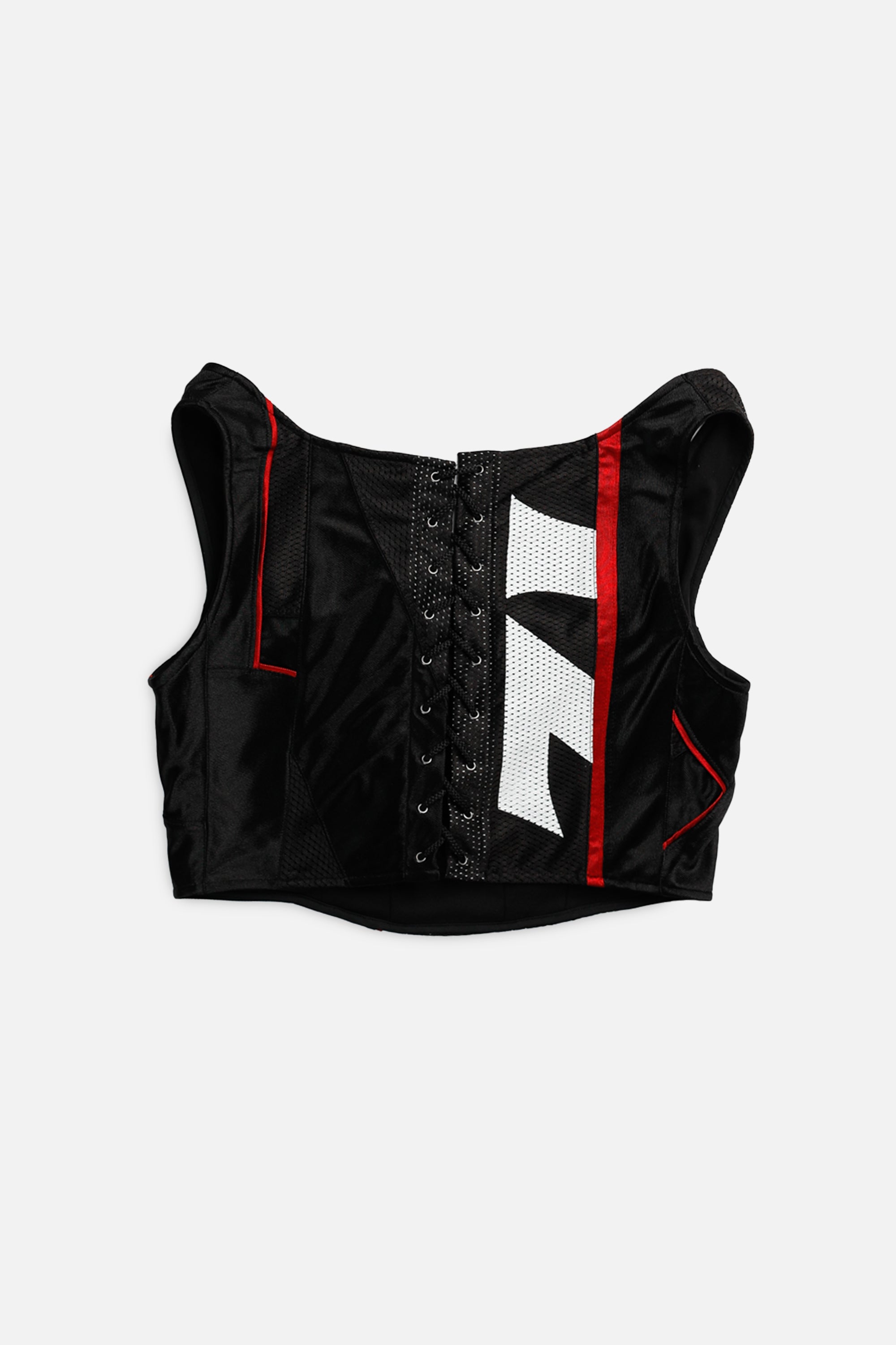 Rework Cincinnati Bearcats NCAA Corset - XL-TOPS-NCAA-XL-Frankie Collective Rare Vintage Streetwear Reworks
