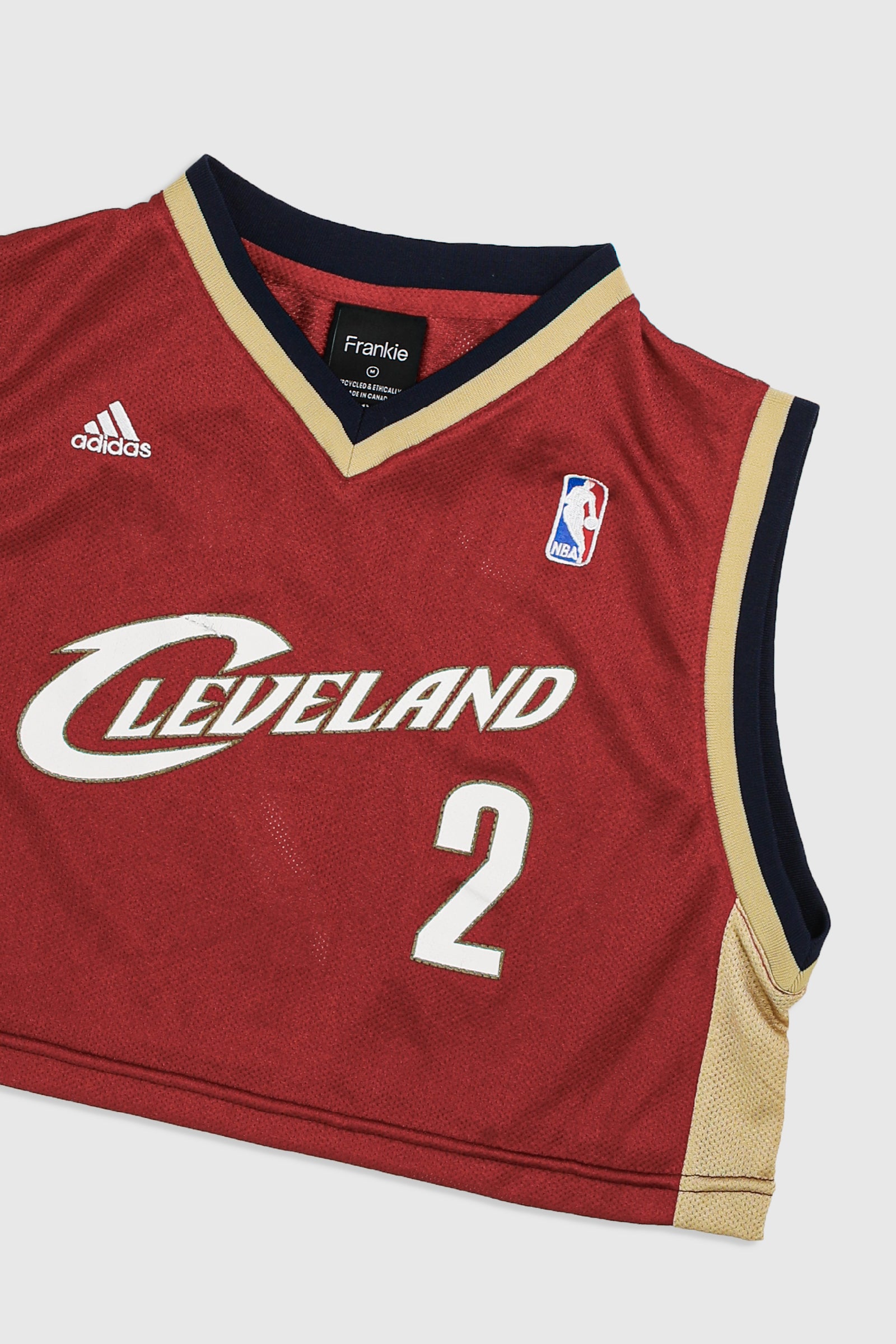 Rework Cleveland Cavaliers Crop Jersey - M-JERSEYS-NBA-Frankie Collective Rare Vintage Streetwear Reworks