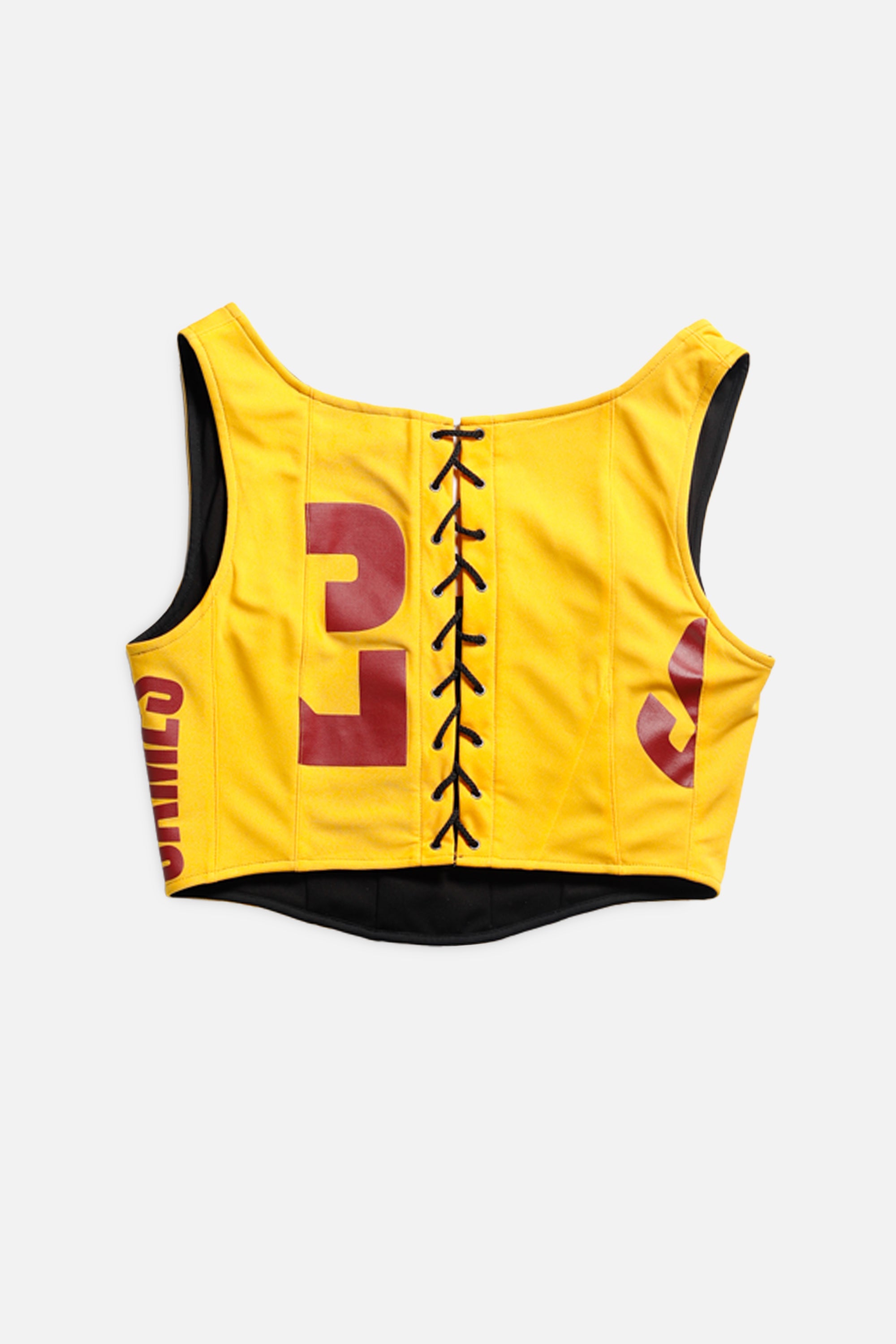 Rework Cleveland Cavaliers NBA Corset - L-TOPS-NBA-L-Frankie Collective Rare Vintage Streetwear Reworks