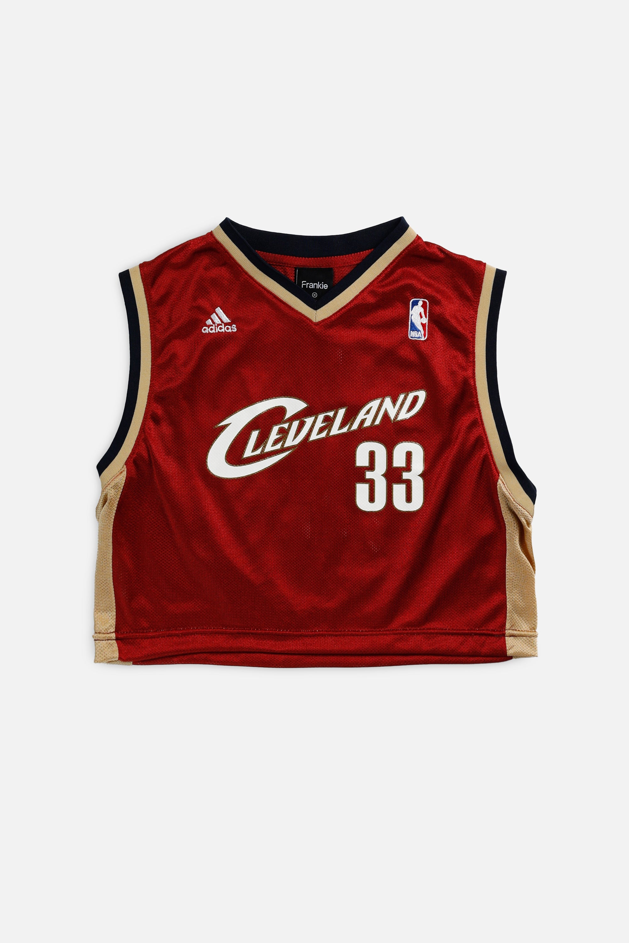 Rework Cleveland Cavaliers NBA Crop Jersey - M-JERSEYS-NBA-M-Frankie Collective Rare Vintage Streetwear Reworks