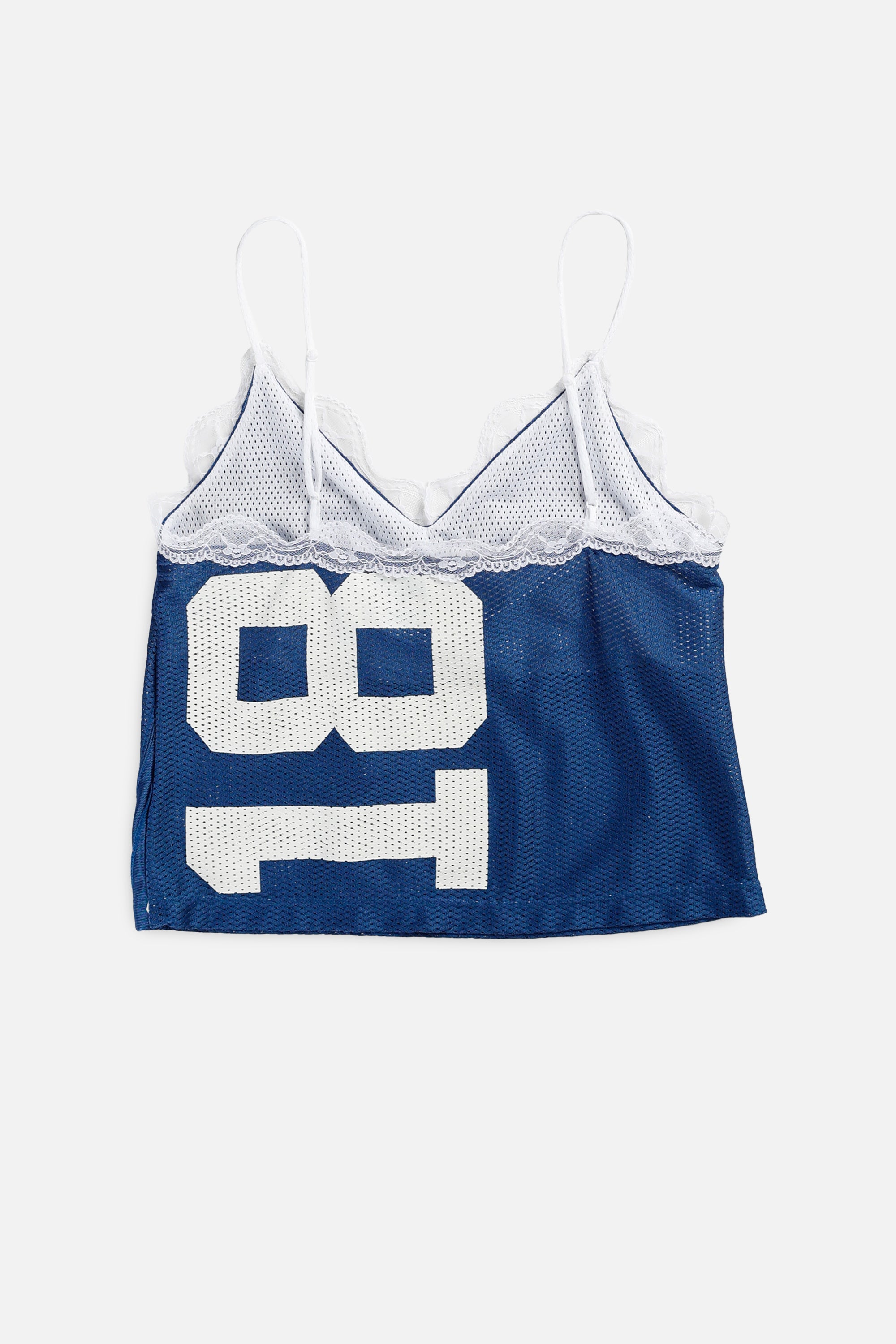 Rework NFL Lace Tank - M-TOPS-NFL-M-Frankie Collective Rare Vintage Streetwear Reworks