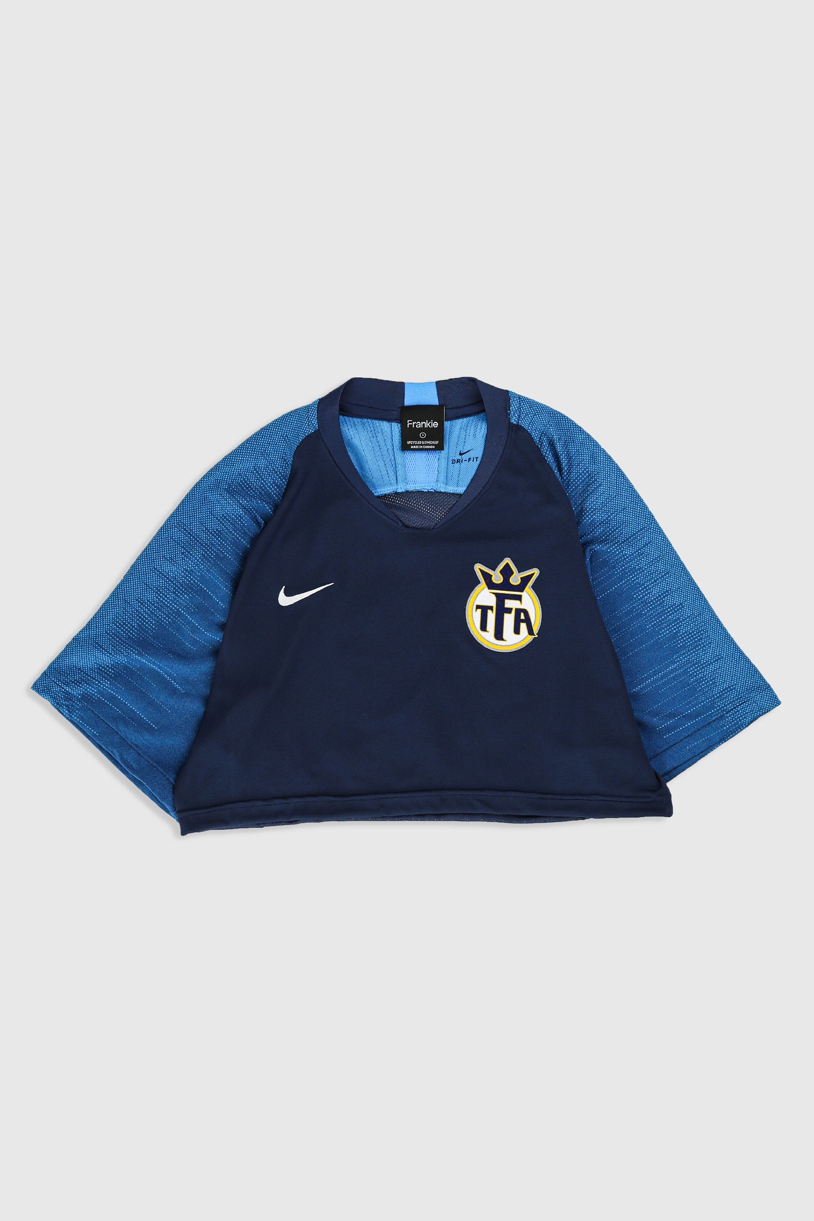 Rework Crop Cincinnati TFA Soccer Jersey - S-JERSEYS-vendor-unknown-Frankie Collective Rare Vintage Streetwear Reworks