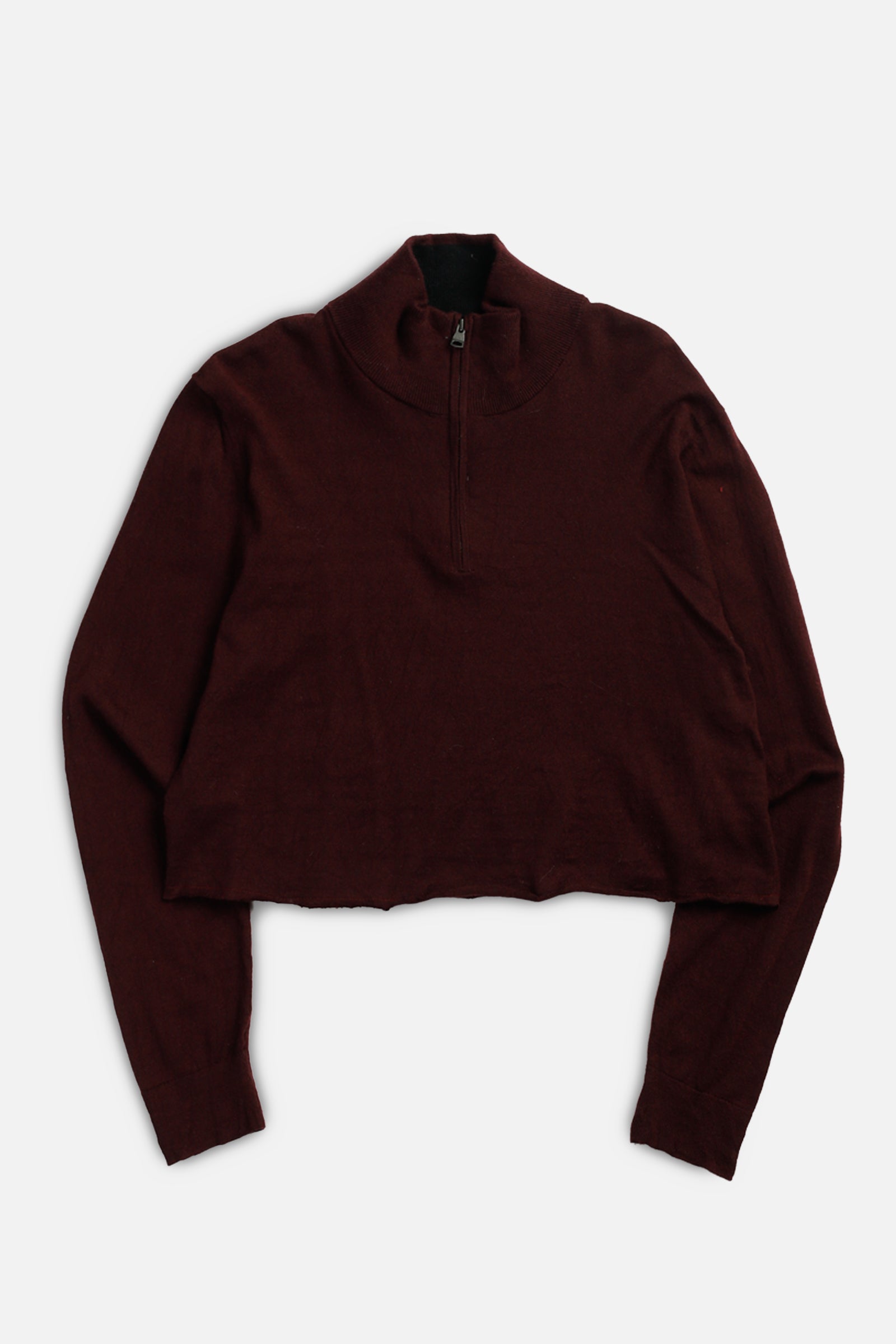 Rework Crop Knit Sweater - XL-SWEATERS-vendor-unknown-XL-Frankie Collective Rare Vintage Streetwear Reworks