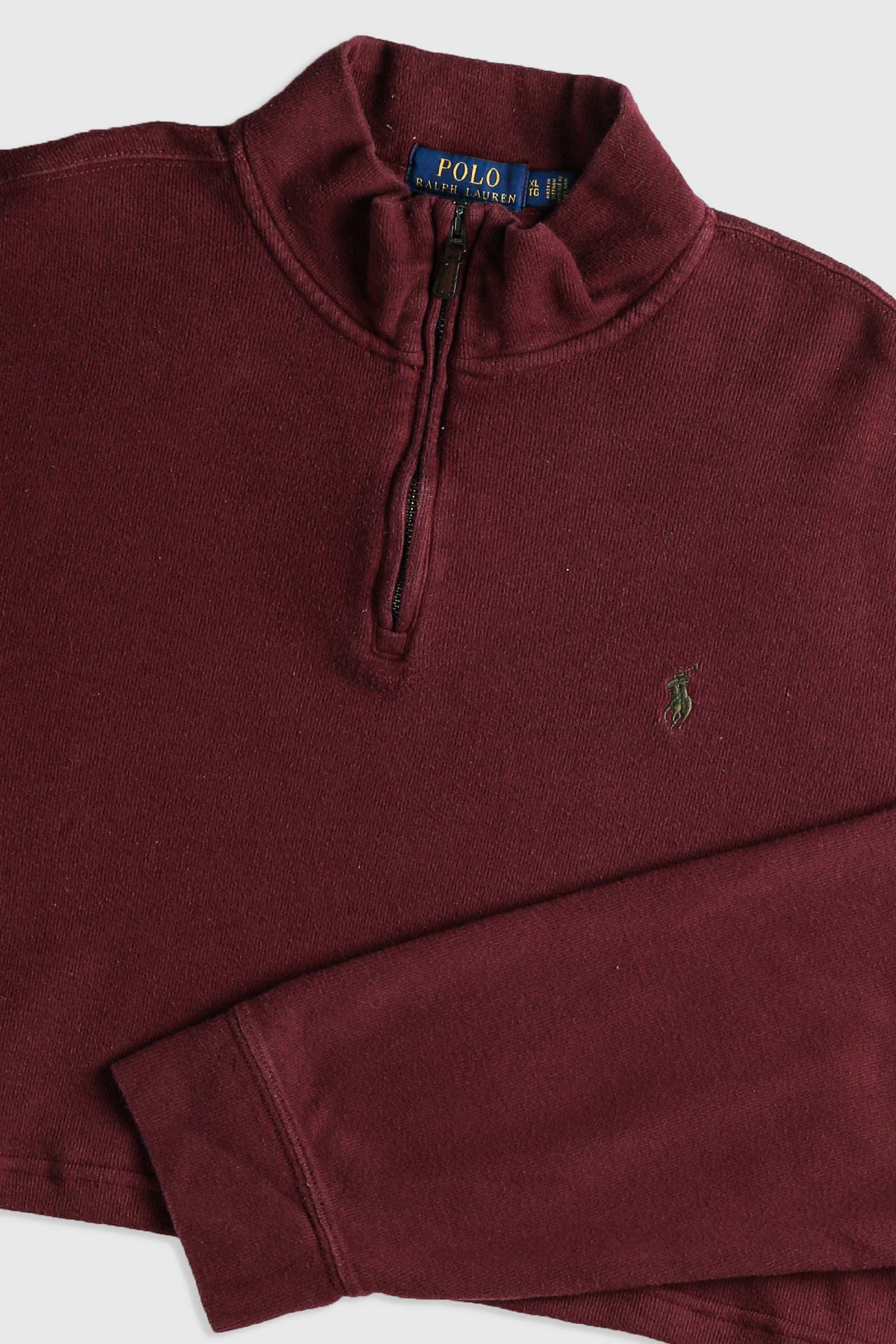 Rework Crop Knit Sweater - XL-SWEATERS-vendor-unknown-Frankie Collective Rare Vintage Streetwear Reworks