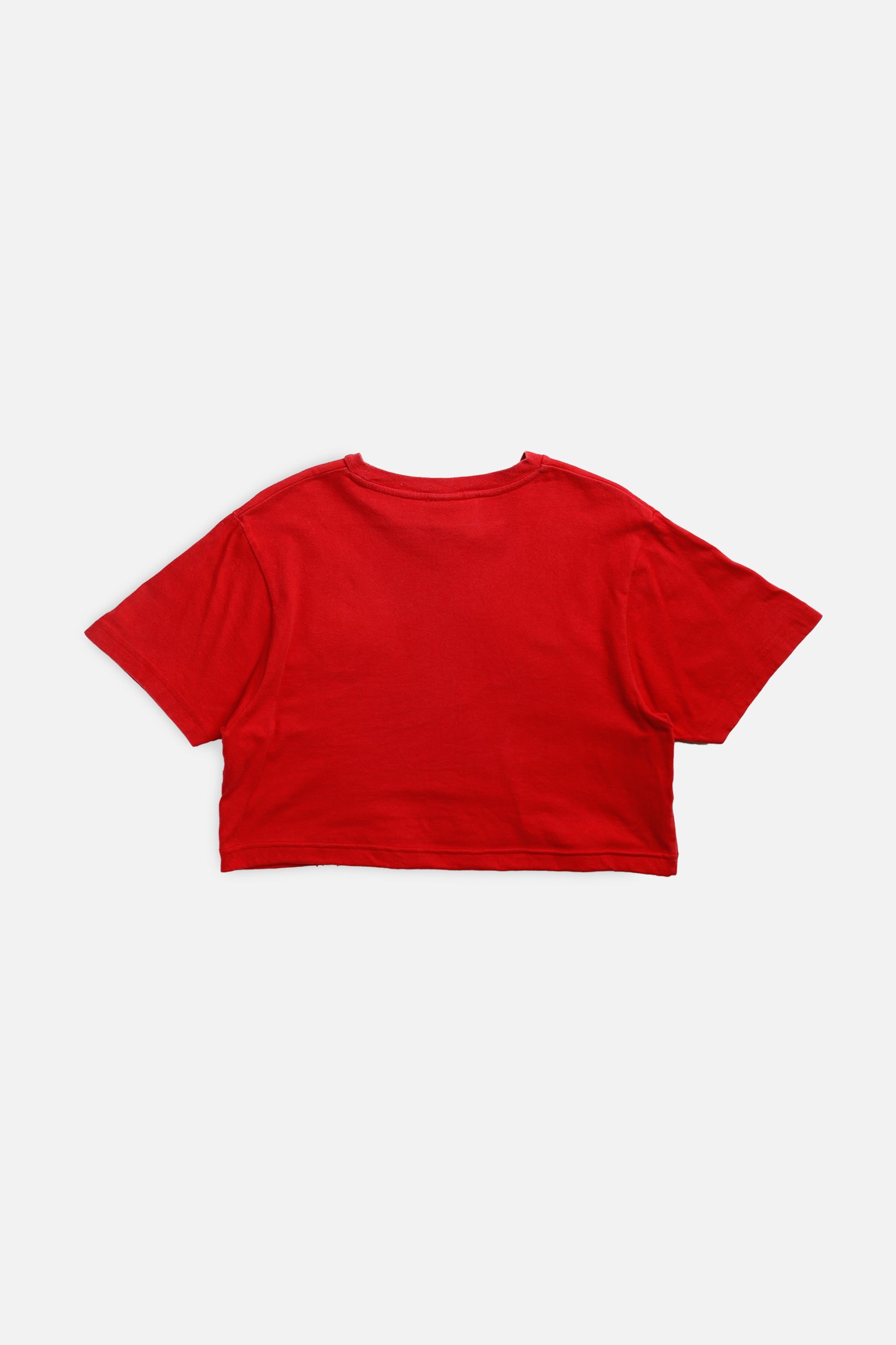 Rework Crop Manchester Soccer Tee - M-JERSEYS-vendor-unknown-M-Frankie Collective Rare Vintage Streetwear Reworks