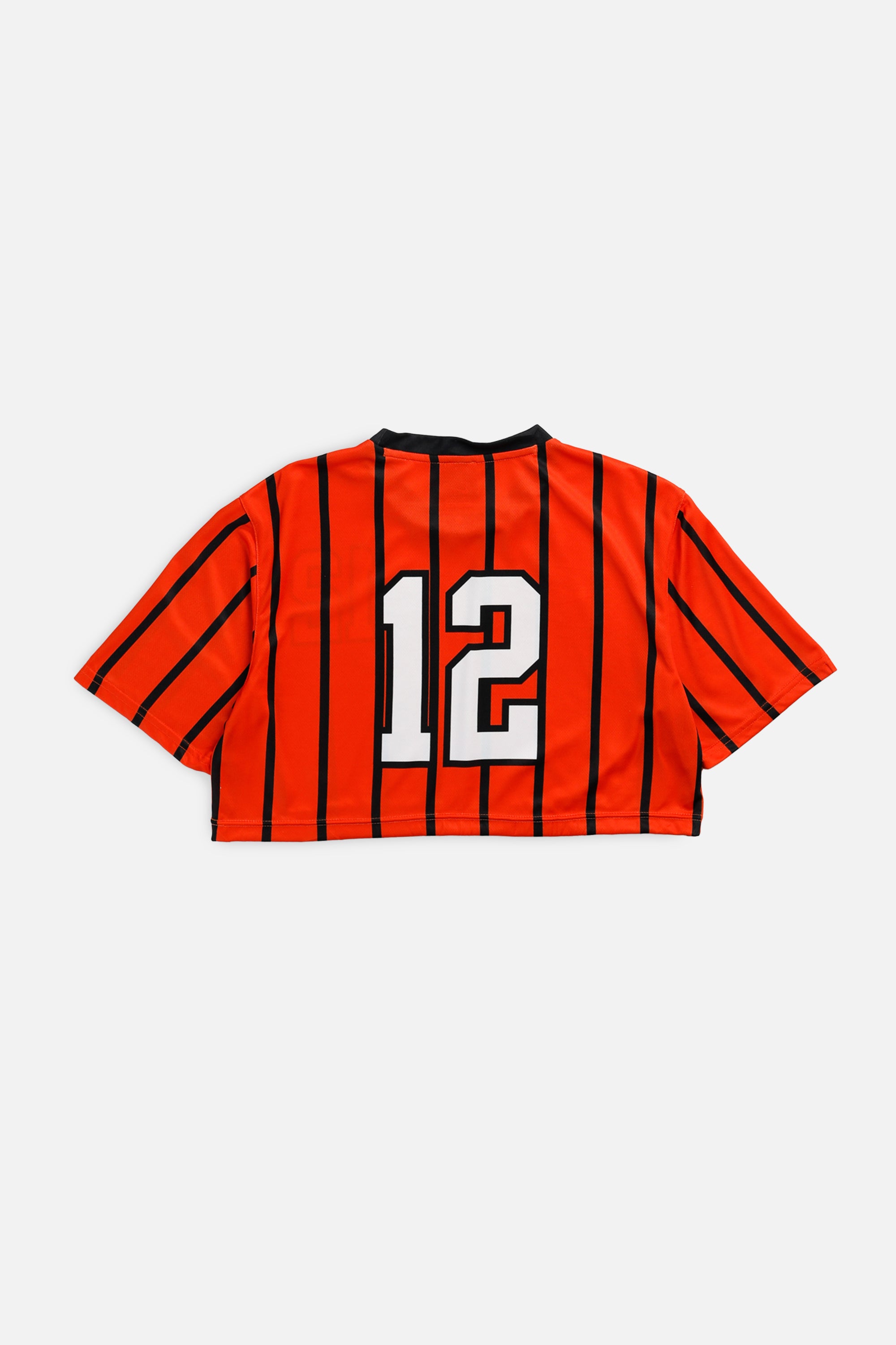 Rework Crop Nike Soccer Jersey - M-JERSEYS-vendor-unknown-M-Frankie Collective Rare Vintage Streetwear Reworks