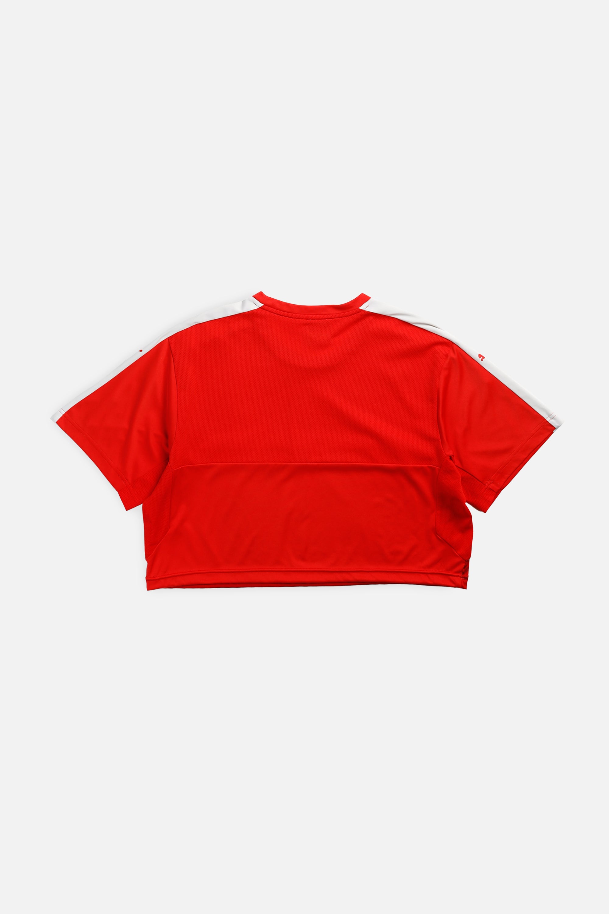 Rework Crop Soccer Jersey - XL-JERSEYS-vendor-unknown-XL-Frankie Collective Rare Vintage Streetwear Reworks