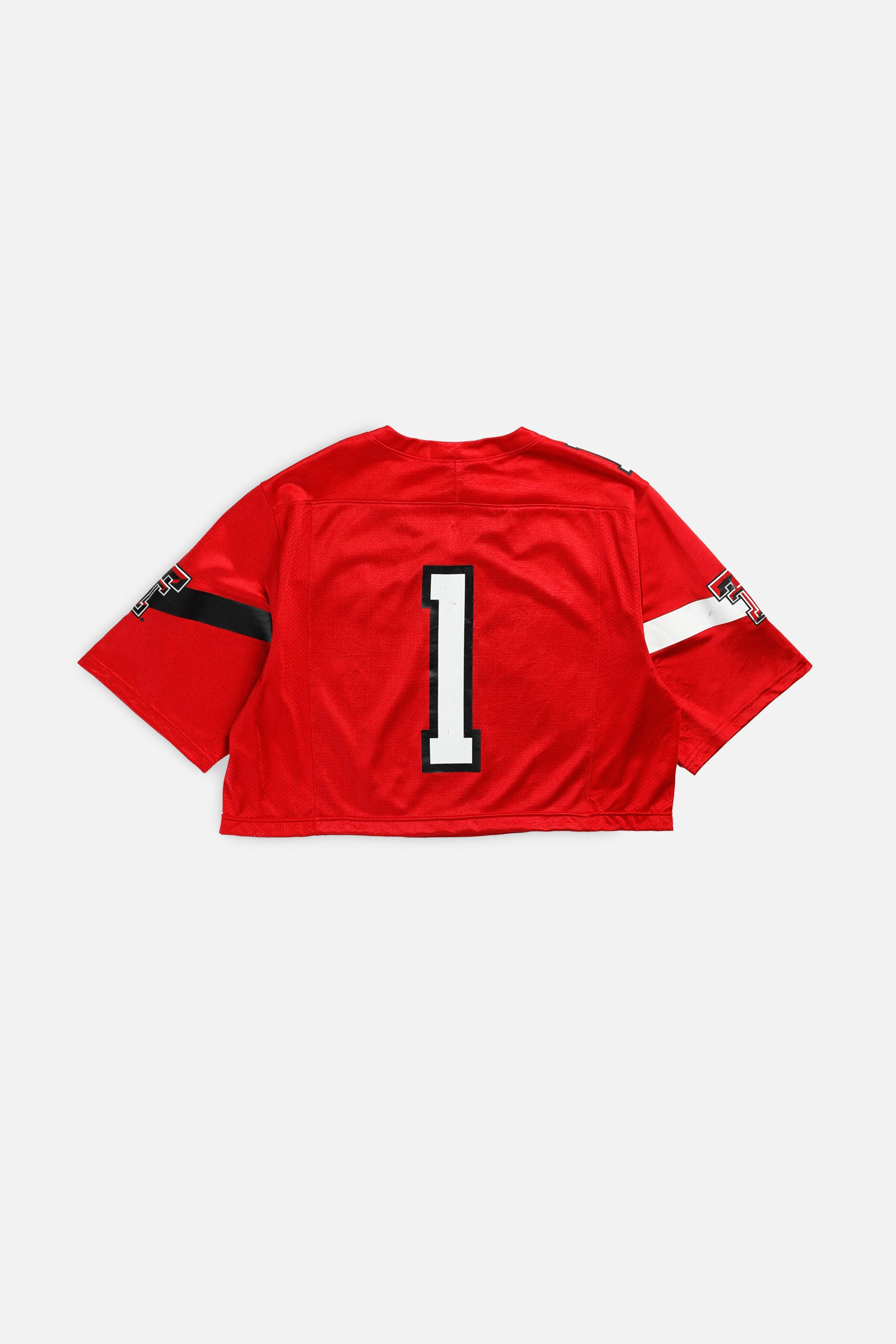 Rework Crop Texas Tech NCAA Jersey - XL-JERSEYS-NCAA-XL-Frankie Collective Rare Vintage Streetwear Reworks