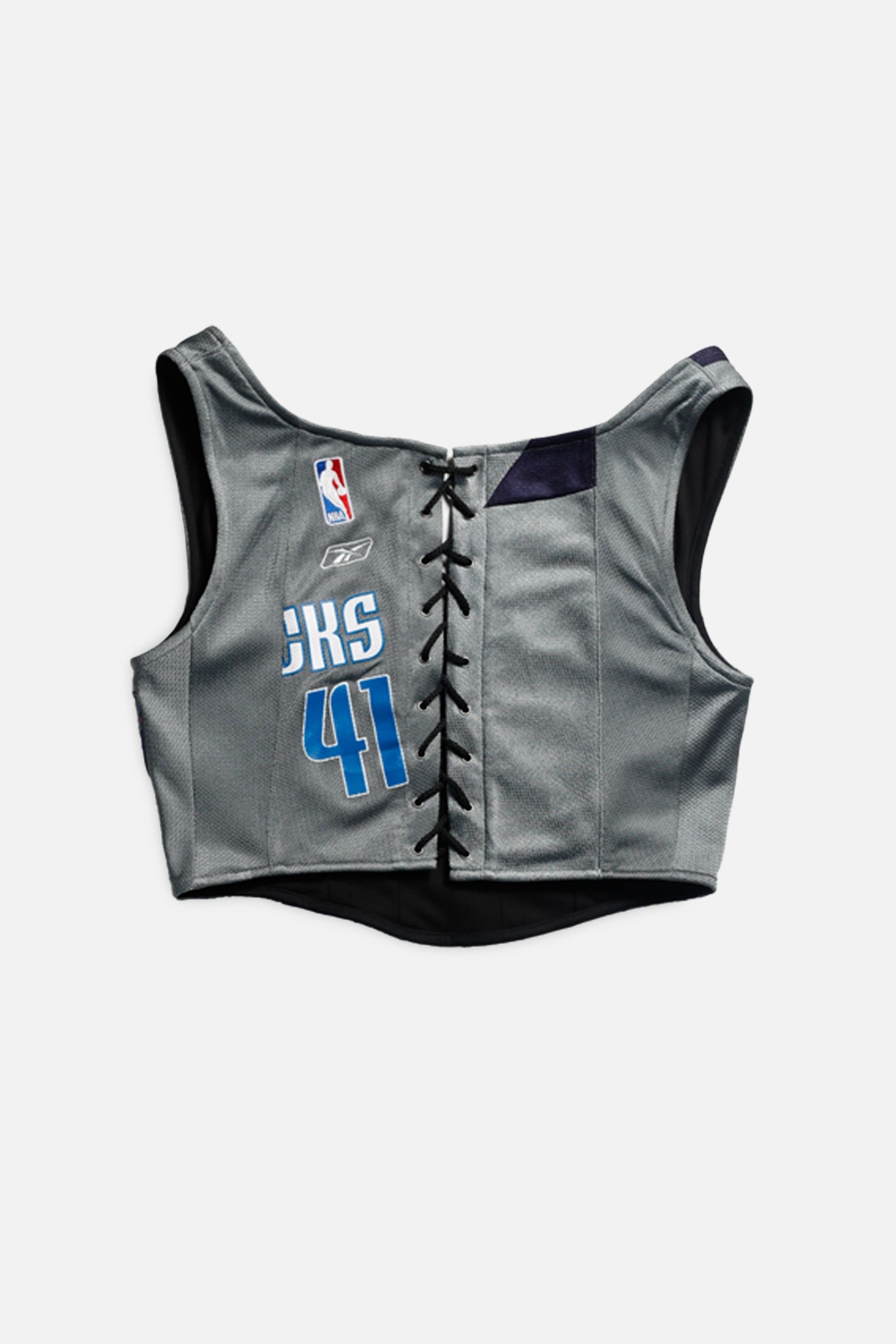 Rework Dallas Mavericks NBA Corset - M-TOPS-NBA-M-Frankie Collective Rare Vintage Streetwear Reworks