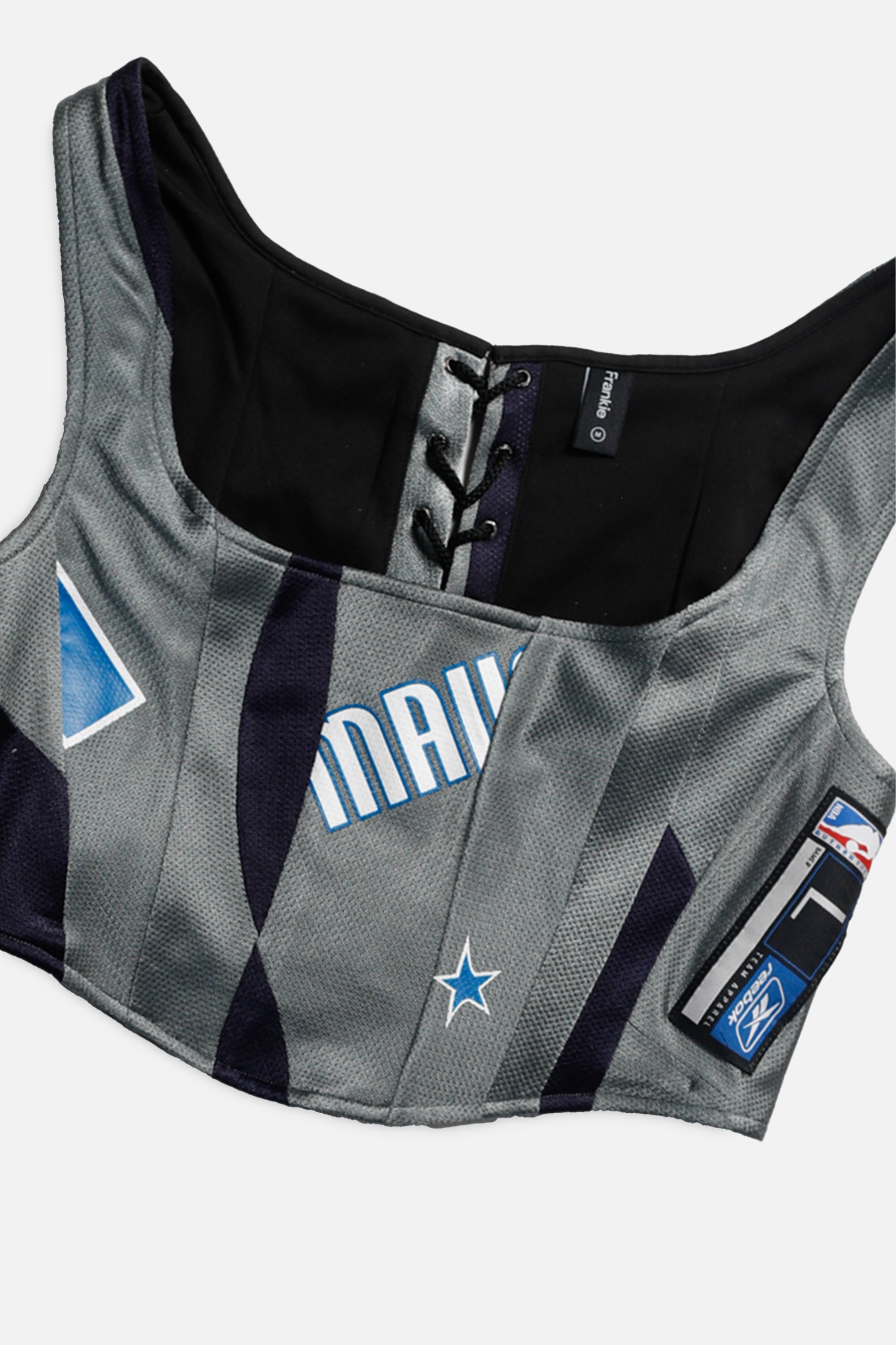 Rework Dallas Mavericks NBA Corset - M-TOPS-NBA-M-Frankie Collective Rare Vintage Streetwear Reworks