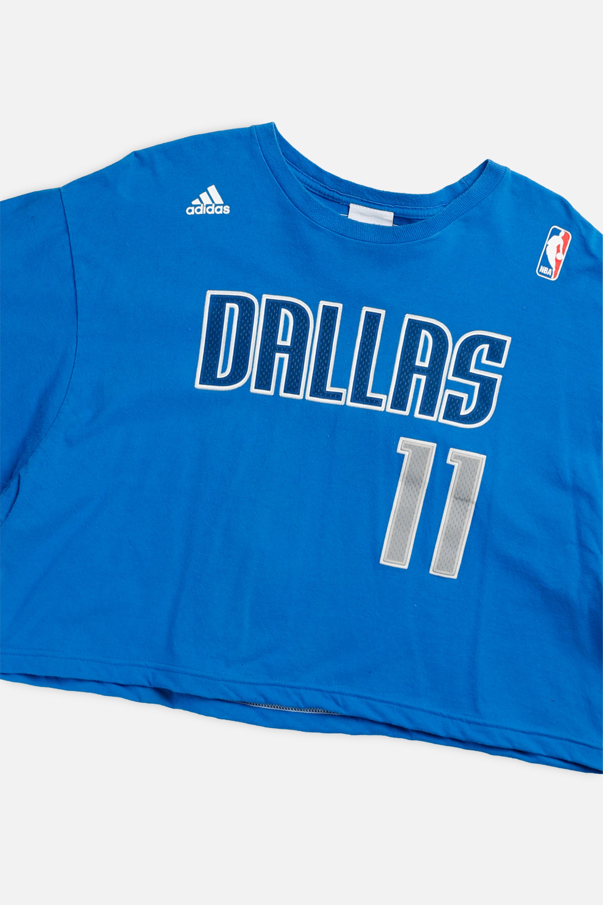 Rework Dallas Mavericks NBA Crop Tee - L-TOPS-NBA-L-Frankie Collective Rare Vintage Streetwear Reworks