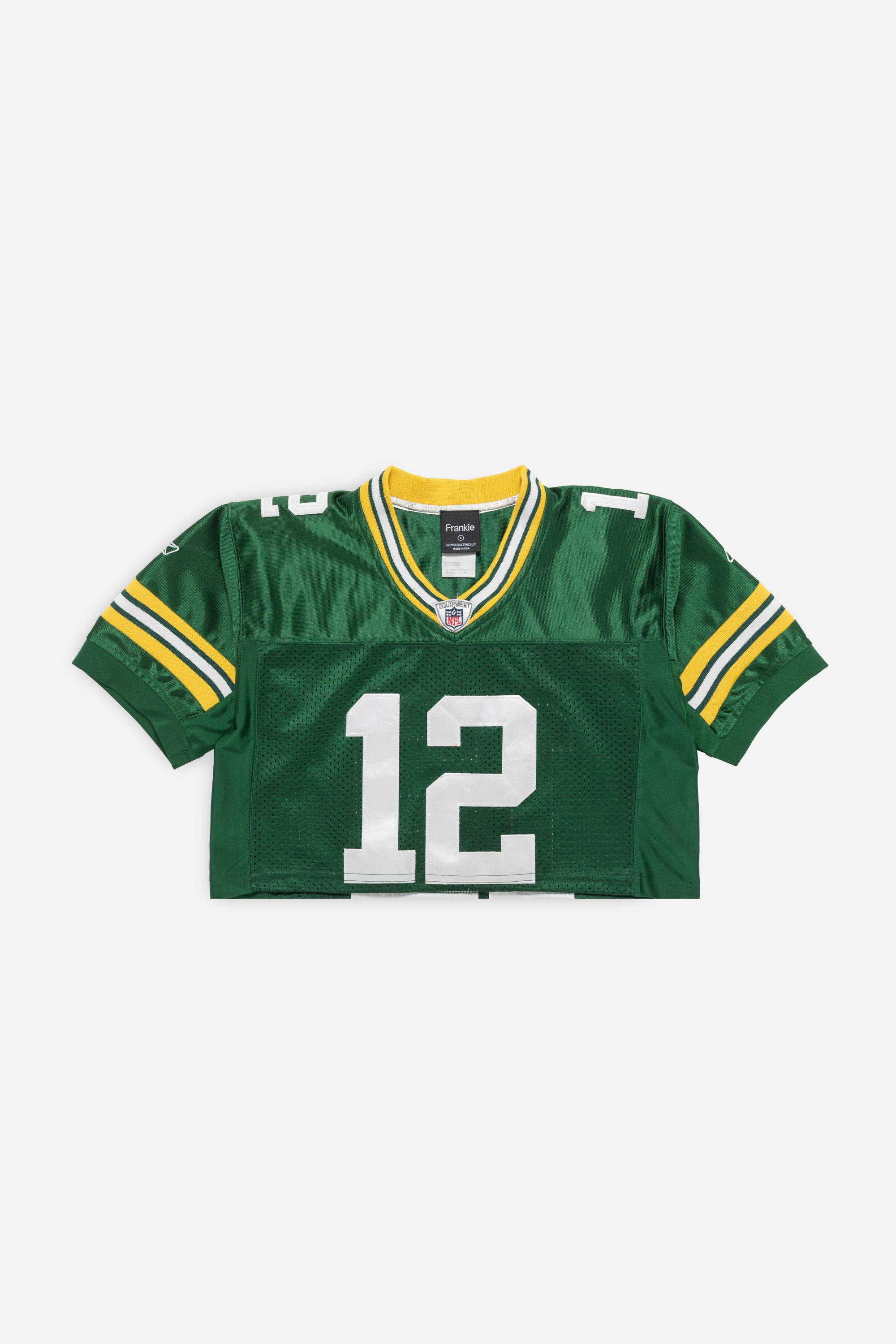 Rework Green Bay Packers Crop Jersey-NFL-Frankie Collective-Rework-Vintage-Streetwear