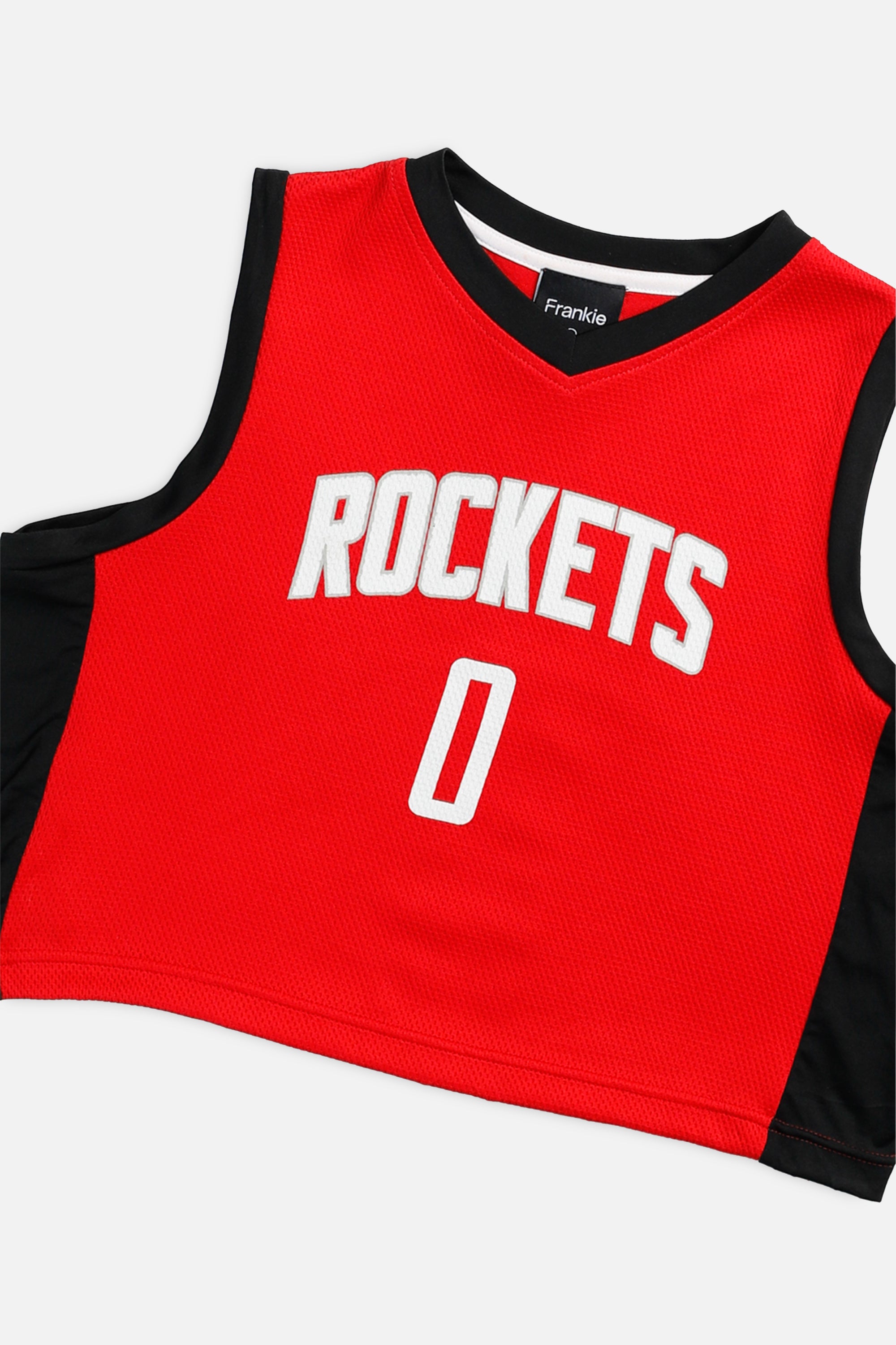 Rework Houston Rockets NBA Crop Jersey - S-JERSEYS-NBA-S-Frankie Collective Rare Vintage Streetwear Reworks
