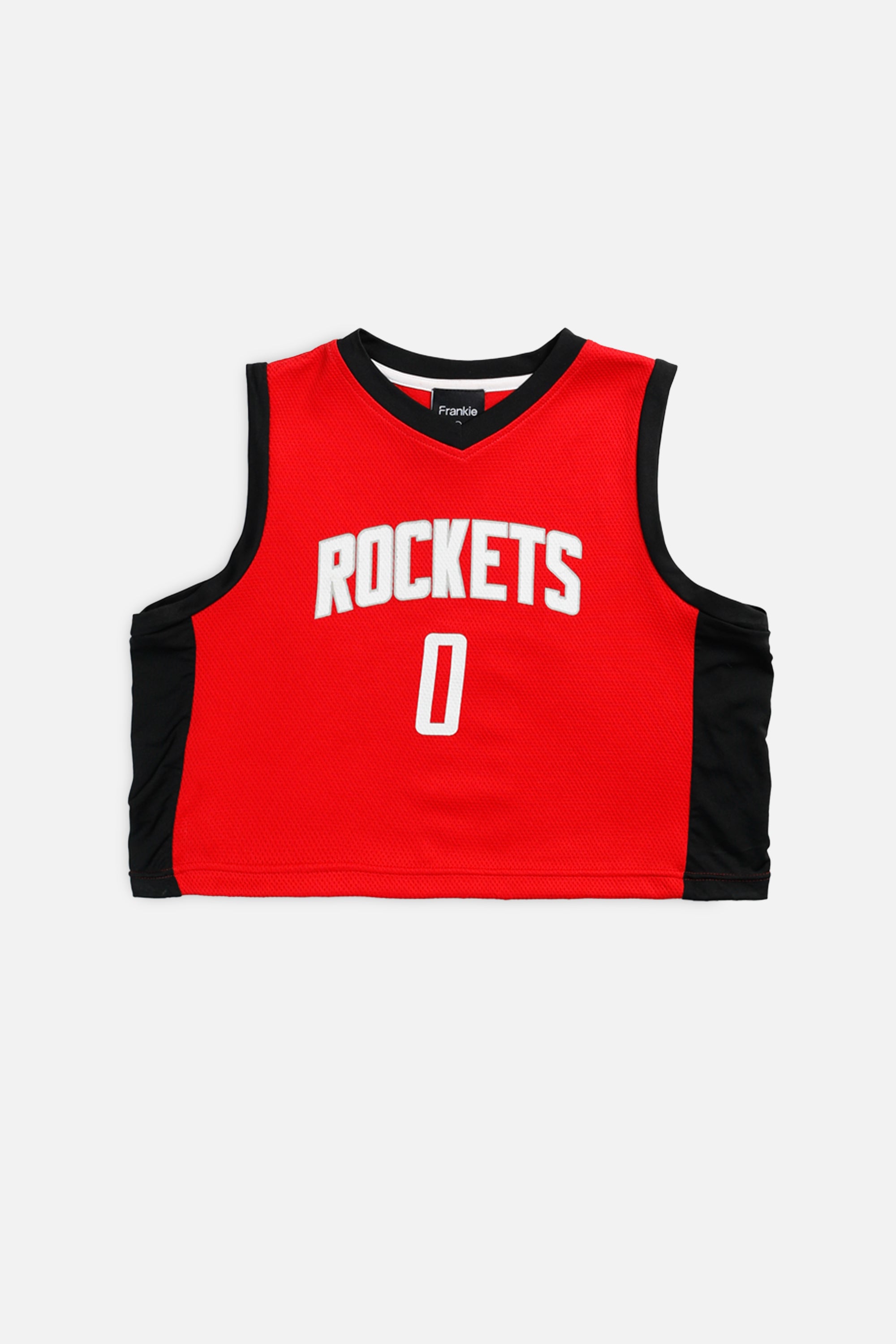 Rework Houston Rockets NBA Crop Jersey - S-JERSEYS-NBA-S-Frankie Collective Rare Vintage Streetwear Reworks
